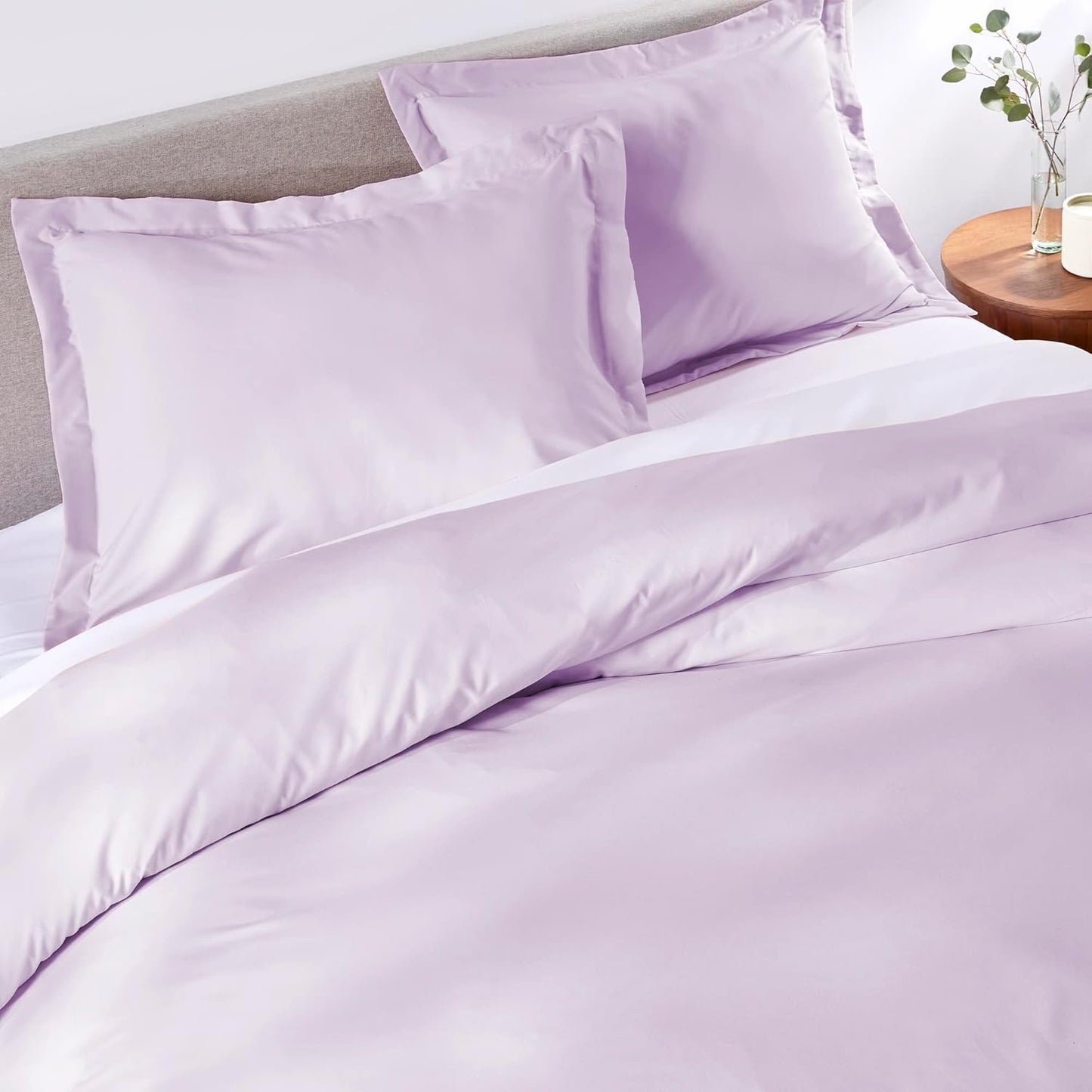 PeachSkinSheets 1500tc Level of Softness Soft Cooling Duvet Cover Set | Queen/Full Size - Lavender Mist
