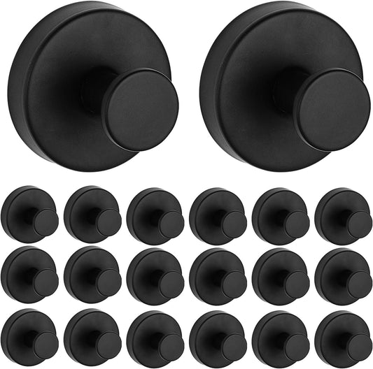 20 Pack Suction Cup Hooks for Shower, Suction Cup Towel Hooks for Bathrooms, Adhesive Wall Hook, SUS304 Waterproof Stainless Steel Hooks for Bathroom, Bedroom, Kitchen, Hotel and Office
