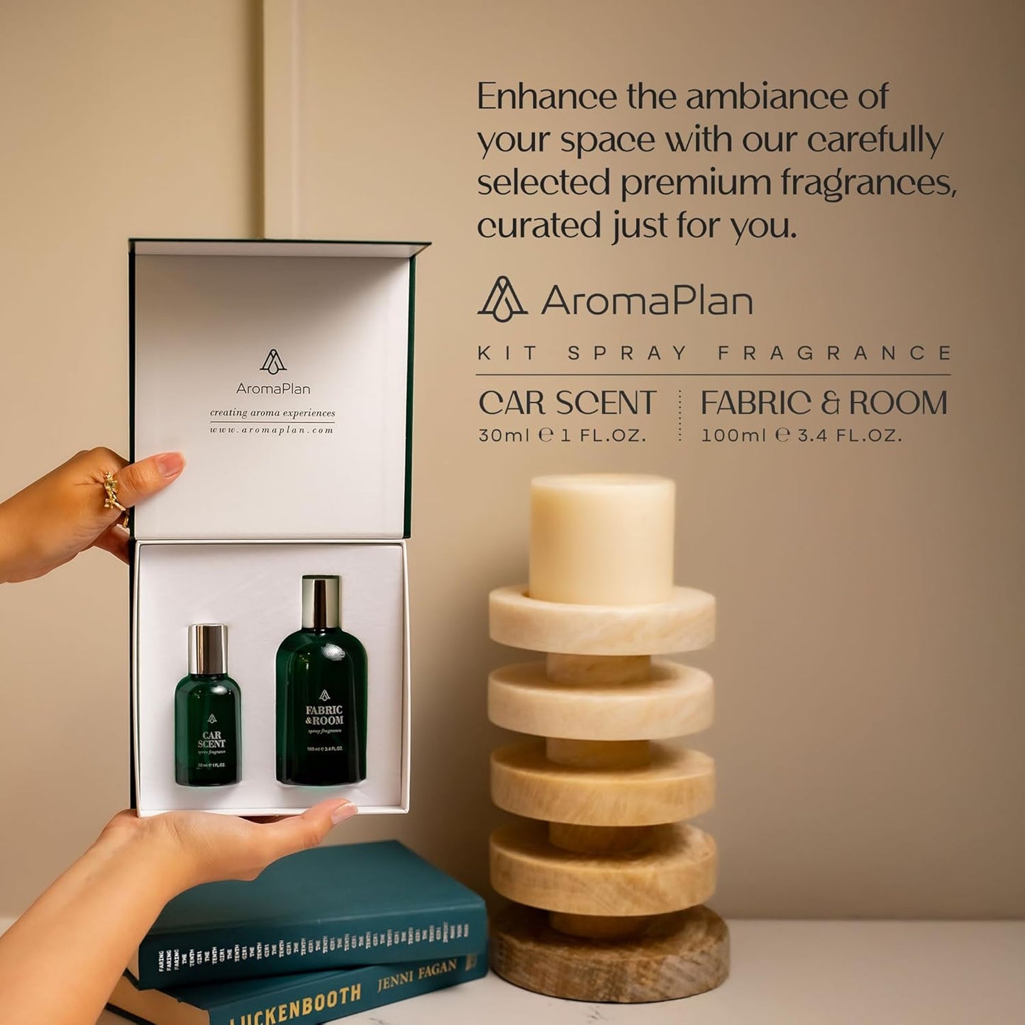 AromaPlan Natural luxurious Room Spray & Car Fragrance Kit, Inspired by Bacc. Rouge-Concentrated, Non-Toxic, Odor Eliminator & Long Lasting- Spray Air Freshener- Home,Car - 5 Star Hotel (100&30 ml)