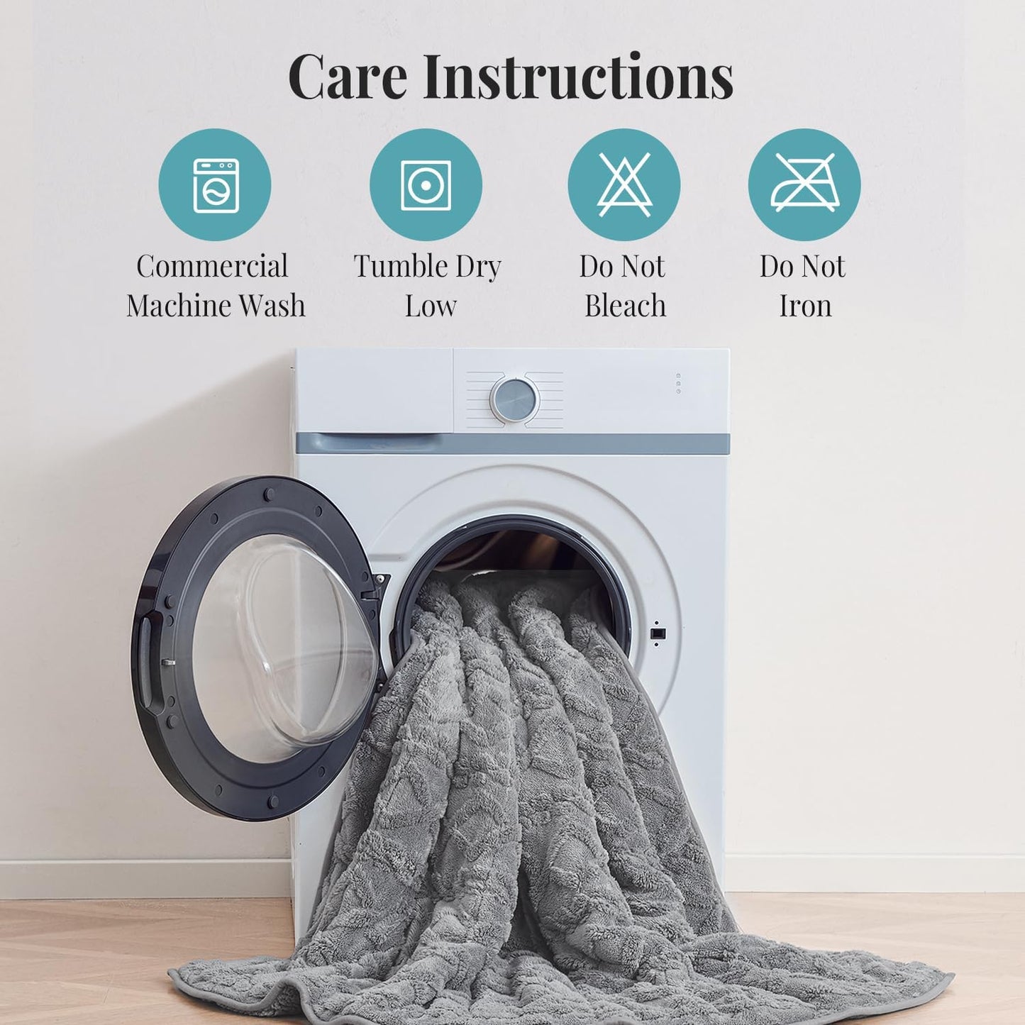 Topblan Weighted Blanket Queen Size 15lbs, Adult Weighted Blankets with Cozy Warm Sherpa for Sleeping and Calming, Jacquard Heavy Blanket for Couch Bed, Grey, 60 x 80 inches