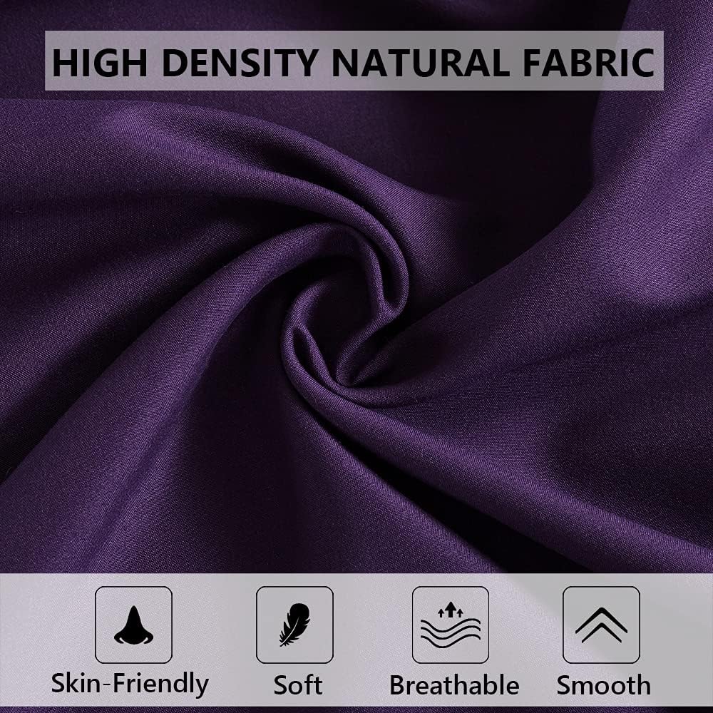 ELNIDO QUEEN Body Pillow with Pillowcase - Soft Long Bed Pillow for Adults -v Breathable Full Body Pillow Insert for Sleeping, 20x54inches, Purple