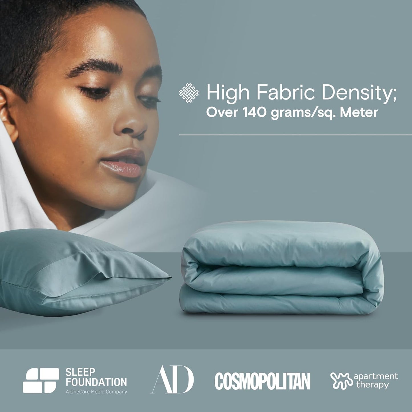 DOZ Duvet Cover Set, 100% Viscose derived from Bamboo, Organically Grown, Buttery Soft, Cooling Duvet Covers, High GSM, 1 Duvet Cover and 1 Pillowcase, 70"x90" (Teal, Twin/Twin XL)