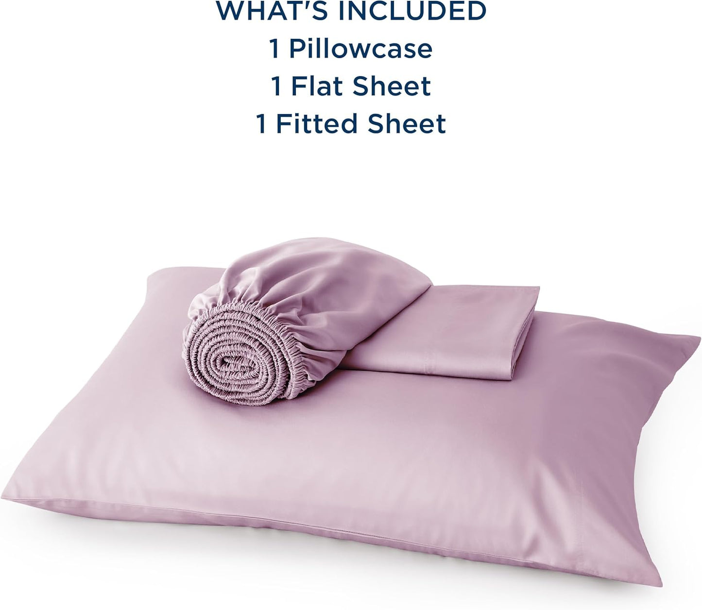 Bedsure Cooling Sheets Twin XL, Rayon Derived from Bamboo, Breathable & Soft Twin XL Sheet Sets, Deep Pocket Up to 16 Inches, Hotel Luxury Silky Dorm Bedding for Hot Sleepers, Lavender