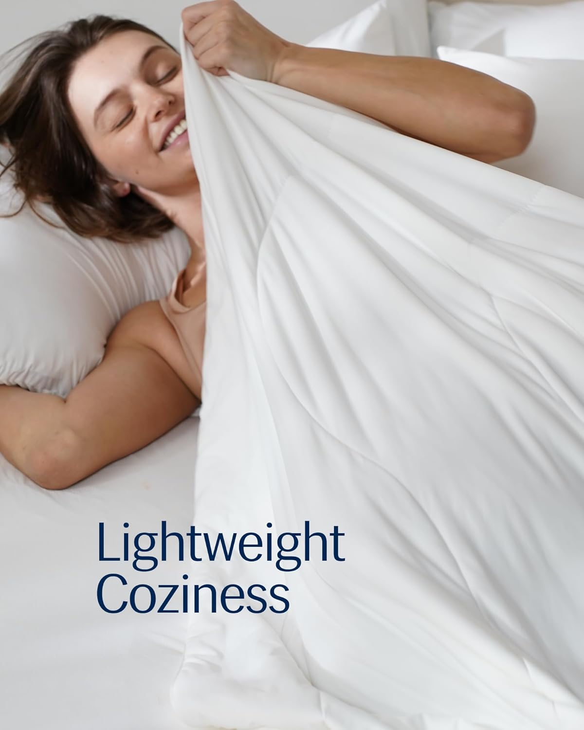 REST® Evercool® Cooling Comforter, Twin/Twin XL, Blanket for Hot Sleepers, All Season Bedding to Keep Cool for Night Sweats, Breathable Lightweight Blanket, 68"x90" Inches, Arctic White