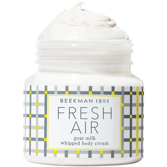 Beekman 1802 Whipped Body Cream, Fresh Air - Scented - 8 oz - Intensely Hydrating & Softens Skin - With Goat Milk - Good for Sensitive Skin - Cruelty Free