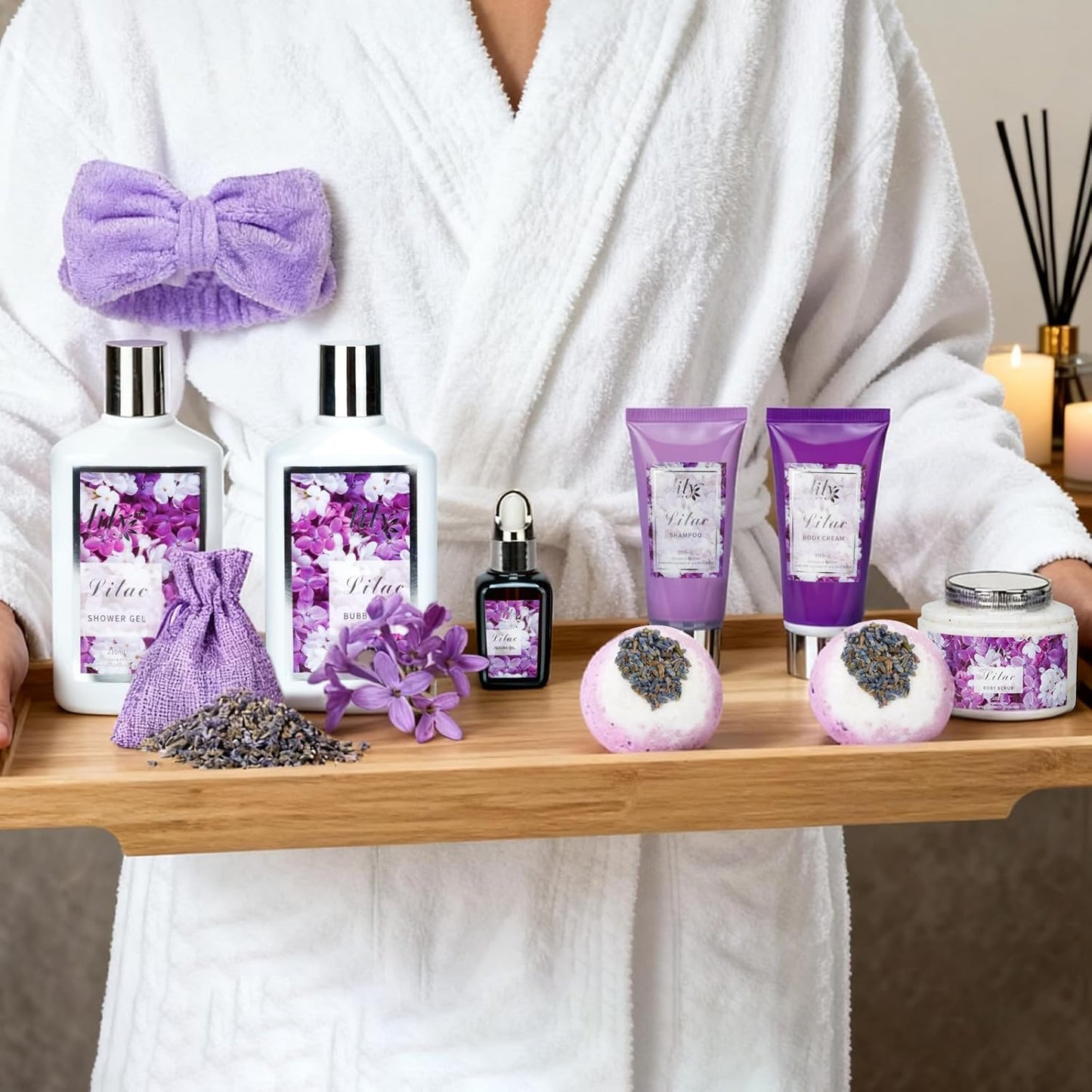 Christmas Gifts for Women 17-Piece Bath and Body Gift Set for Mom - Luxury Spa Gift Basket for Women, Pampering Bath Set | Mothers Day Gifts, Birthday Gifts, Perfect Holiday Gift for Her All Occasions