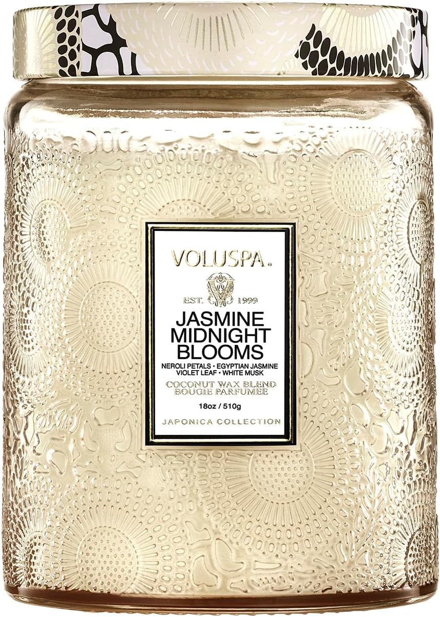 Japonica Collection Large - Jasmine Midnight Blooms by Voluspa for Unisex - 18 oz Candle