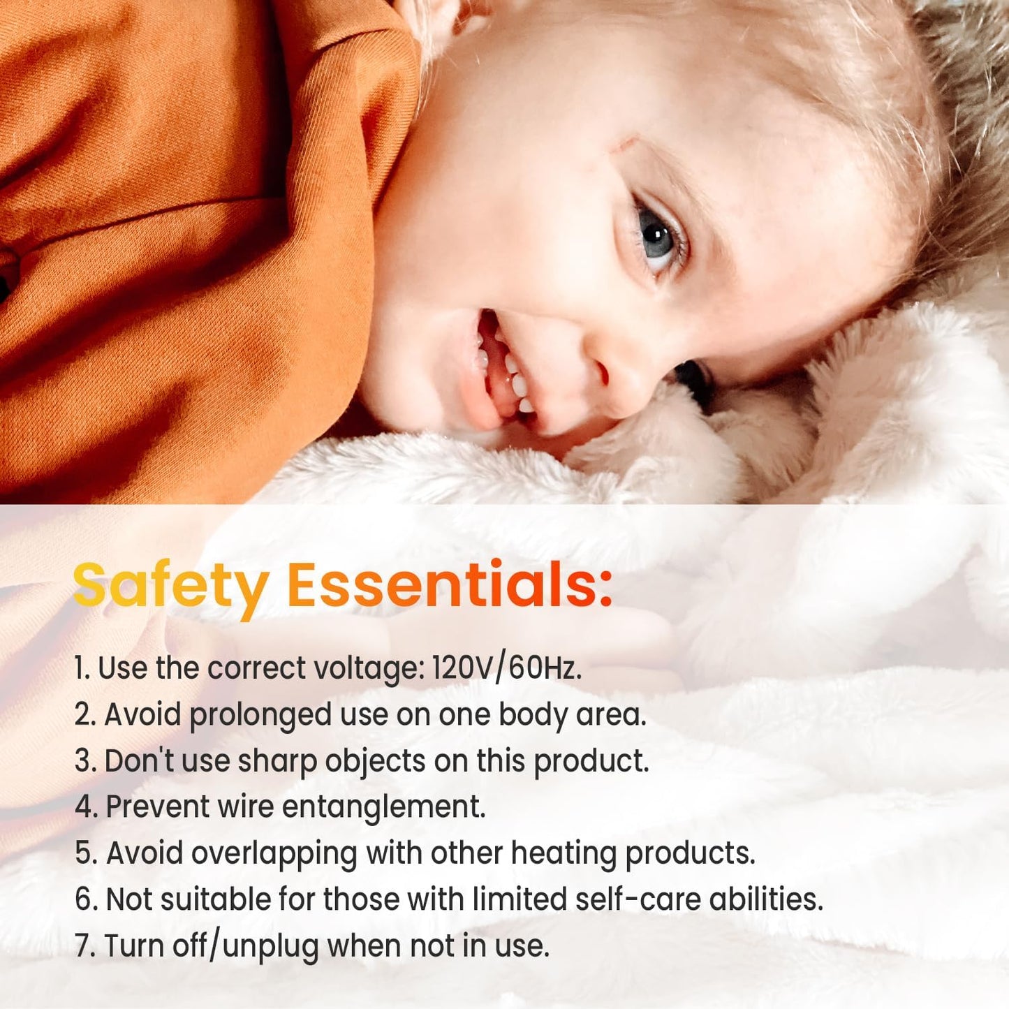 WOOMER Heated Blanket King Size,Durable Flannel and Soft Sherpa,Dual Control,84” × 90” Electric Blanket, 10 Heat Levels&0.5-12h auto-Off, Overheat Protection,Energy Efficient