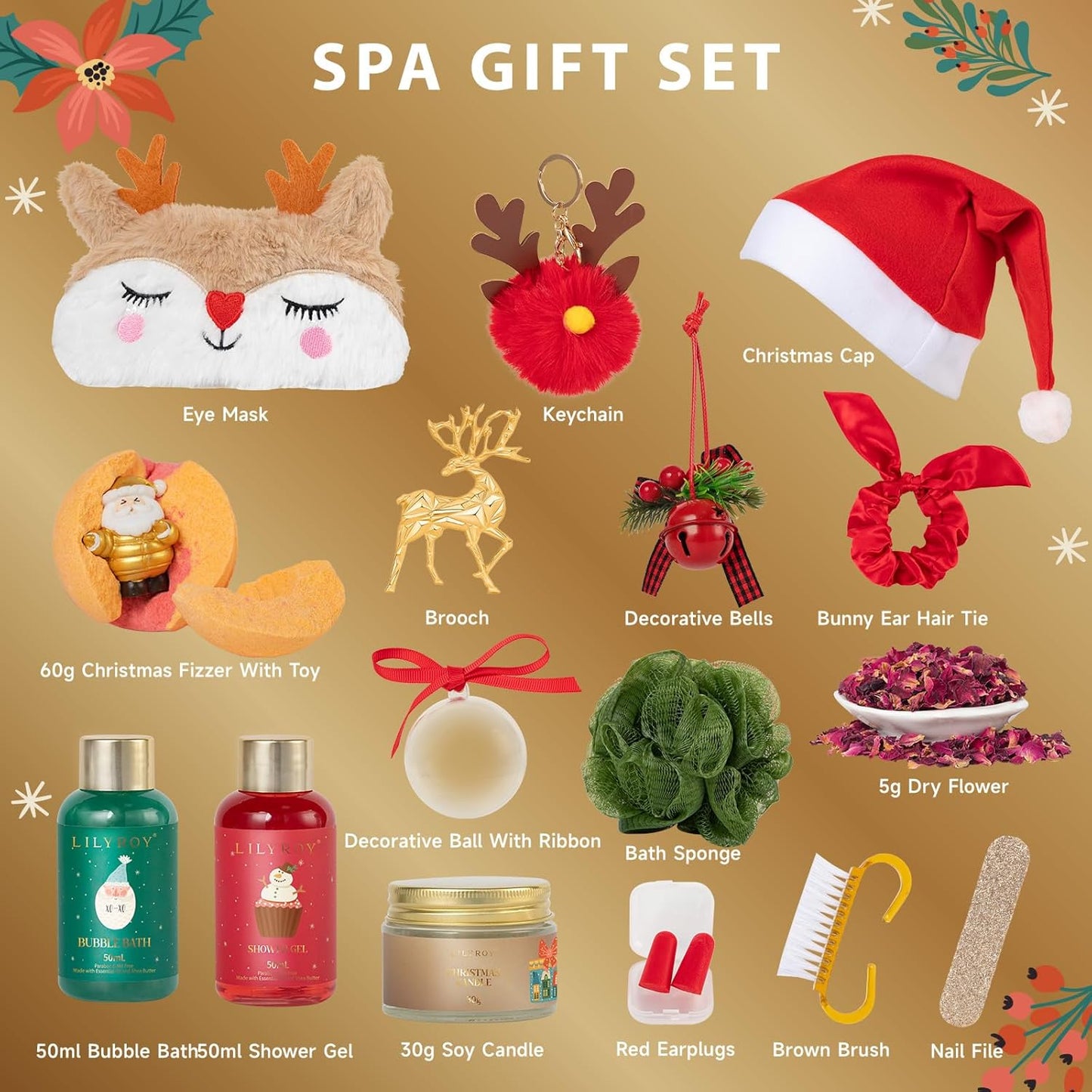 Advent Calendar 2025 Christmas Gifts for Women Mom - Luxury 2025 Gift Box for Christmas, Bath and Body Gift for Sister, Girlfriend, Wife, Mom｜Spa Set Bath Gift Idea for Female Friends