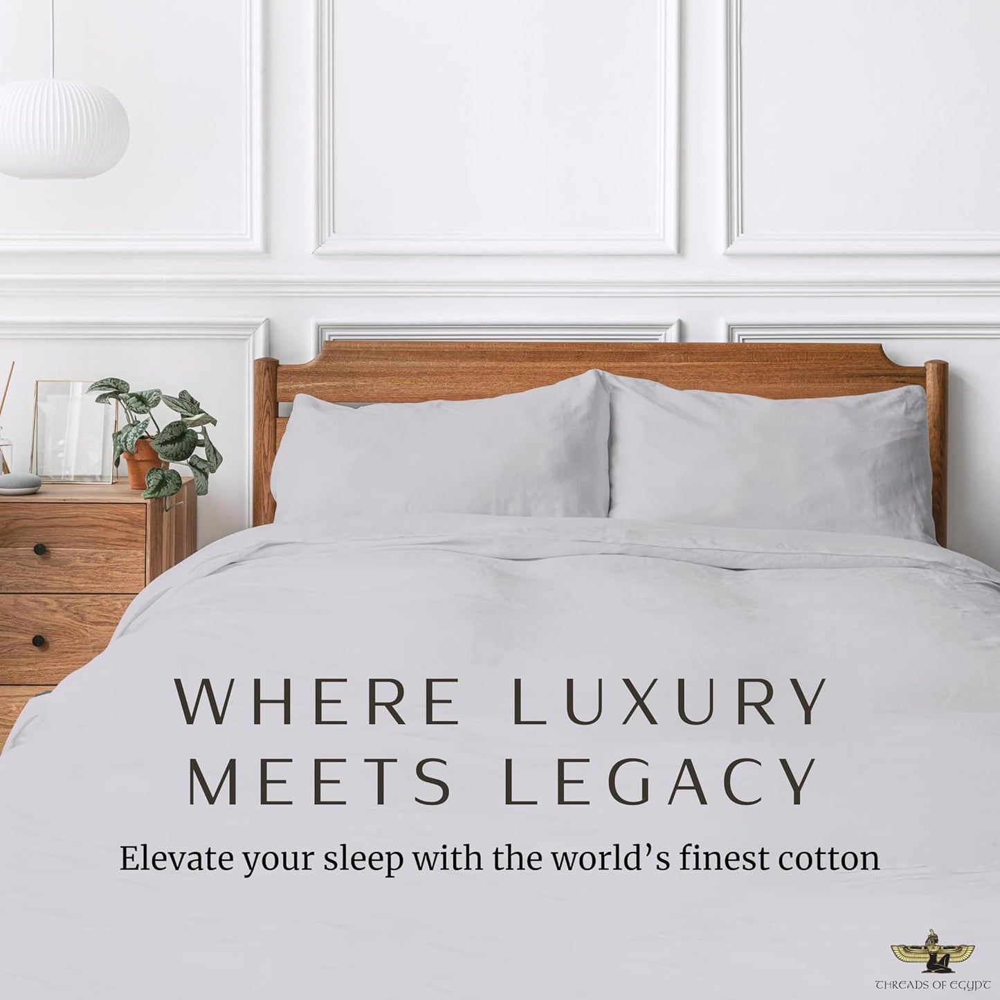 100% Egyptian Cotton Sheets Queen Size | 1200 Thread Count | CEA Gold Seal Certified | Ultra Soft | Cooling for Hot Sleepers | 18" Deep Pocket | Queen Size [Grey]