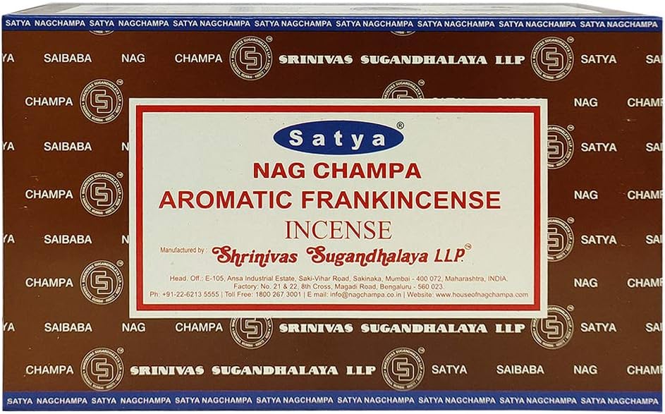 Aromatic Frankinsence Incense Sticks and Incense Stick Holder Bundle Insence Insense Satya