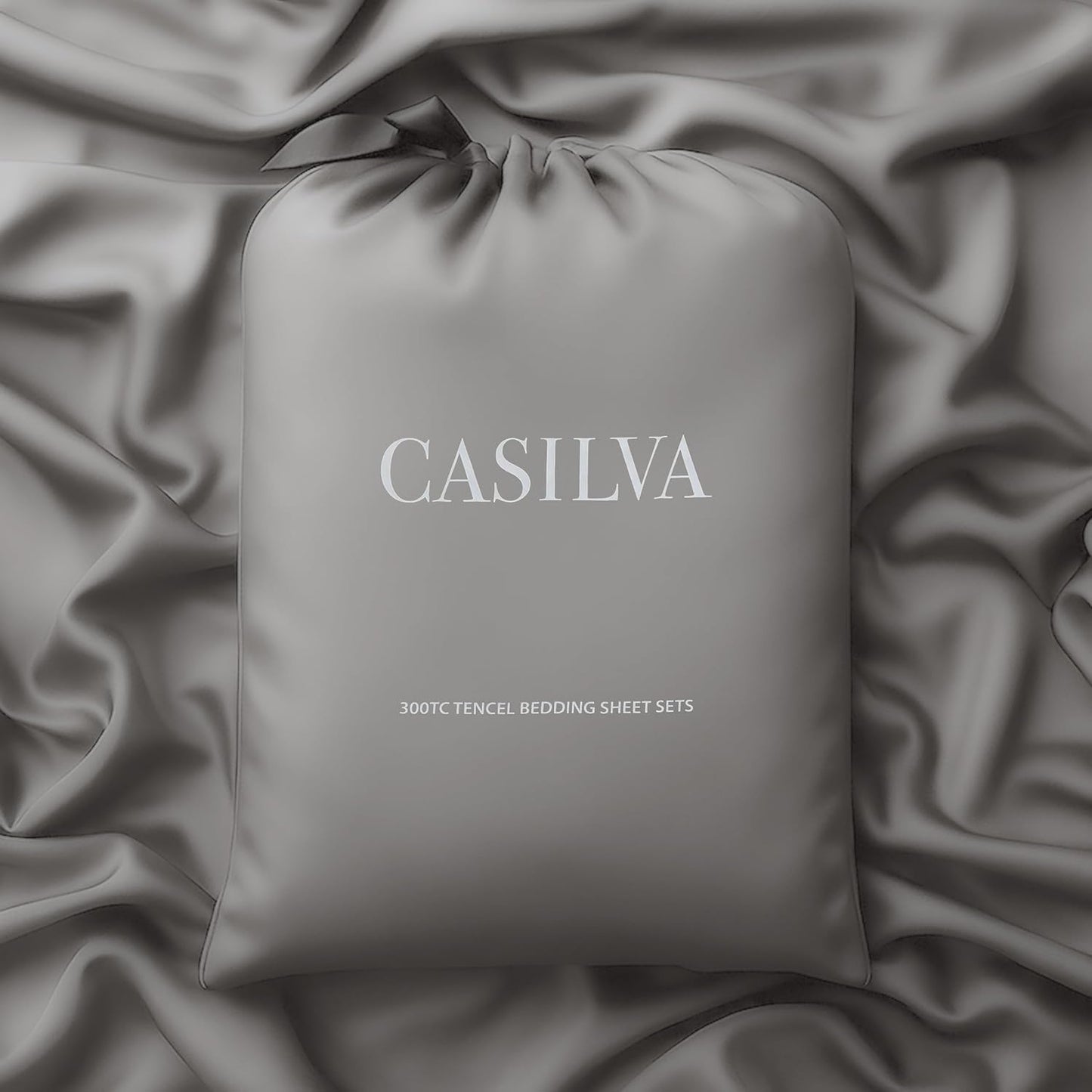CASILVA Eucalyptus Sheets - Infused with Silver for Anti-Odor, Softer Than Silk Fibers, More Cooling Than Cotton - Perfect for Hot Sleepers & Sensitive Skin - 100% Tencel Lyocell - Twin Sheet Set