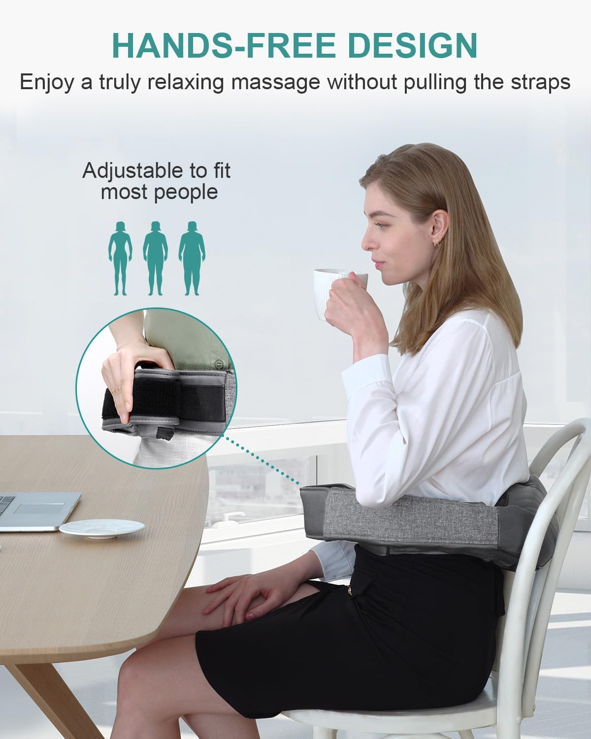 Nekteck Cordless Neck and Back Massager for Pain Relief Deep Tissue, Shiatsu Neck Massager with Heat, Portable Massage Pillow Tool for Shoulder Leg Muscle, Home Office Car Use, Gifts for Men Women Dad