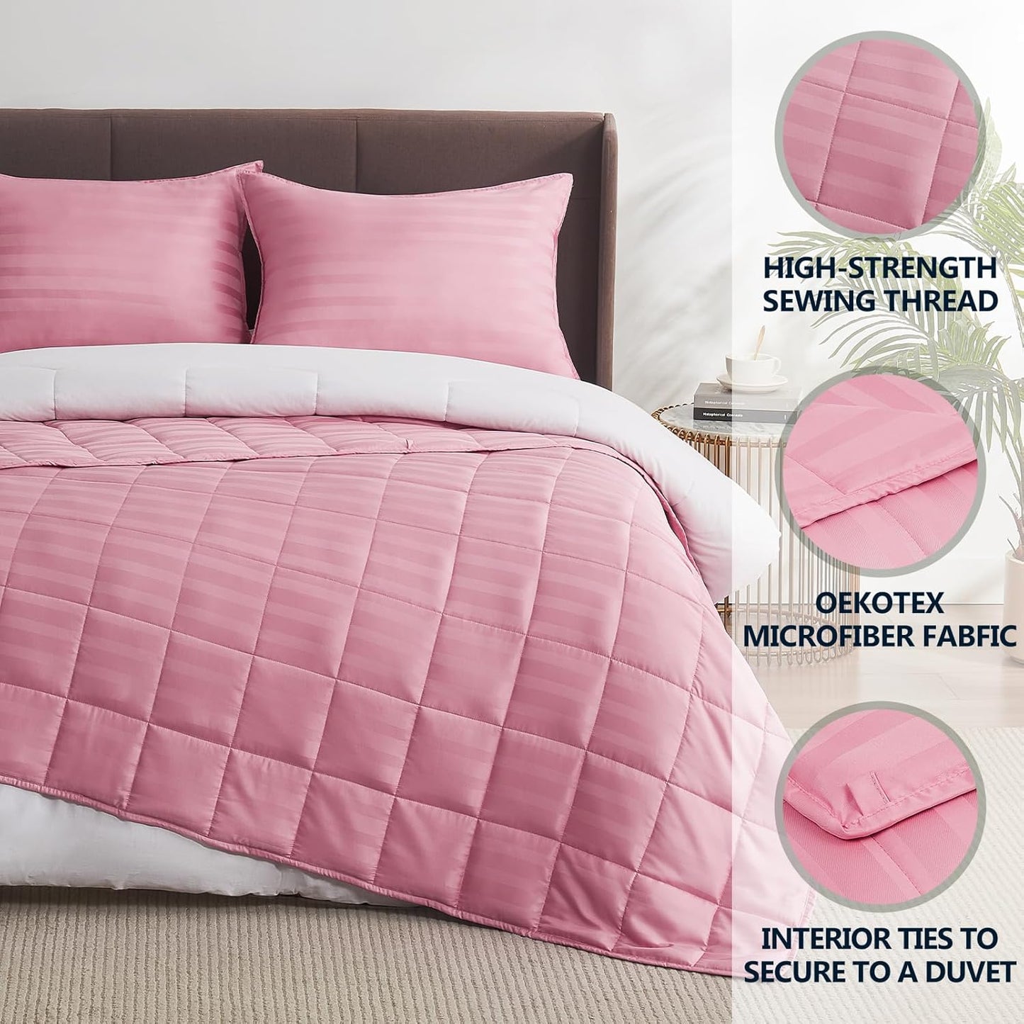 Weighted Blanket Kids (40"x60" 10lbs),Ultra Soft and Cozy Cooling Weighted Blanket Kids,Heavy Blanket with Machine Washable Soft Blanket, Pink
