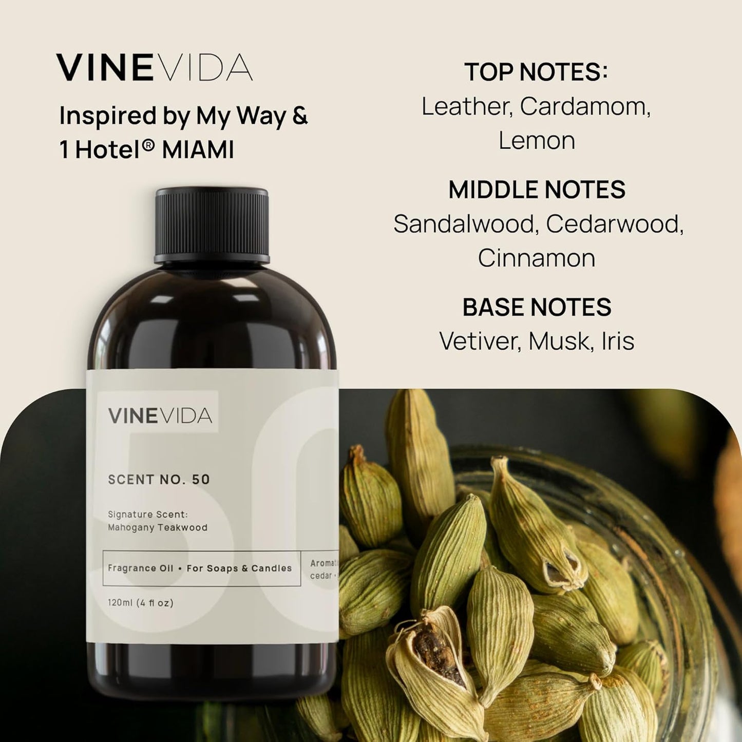 VINEVIDA [128 Fl Oz] Scent NO. 1000 Inspired by My Way Fragrance Oil For Cold Air Diffuser, Aromatic Notes of Leather Lemon Sandalwood, Essential Oil for Diffuser Oil Refill & Air Freshener Room Spray