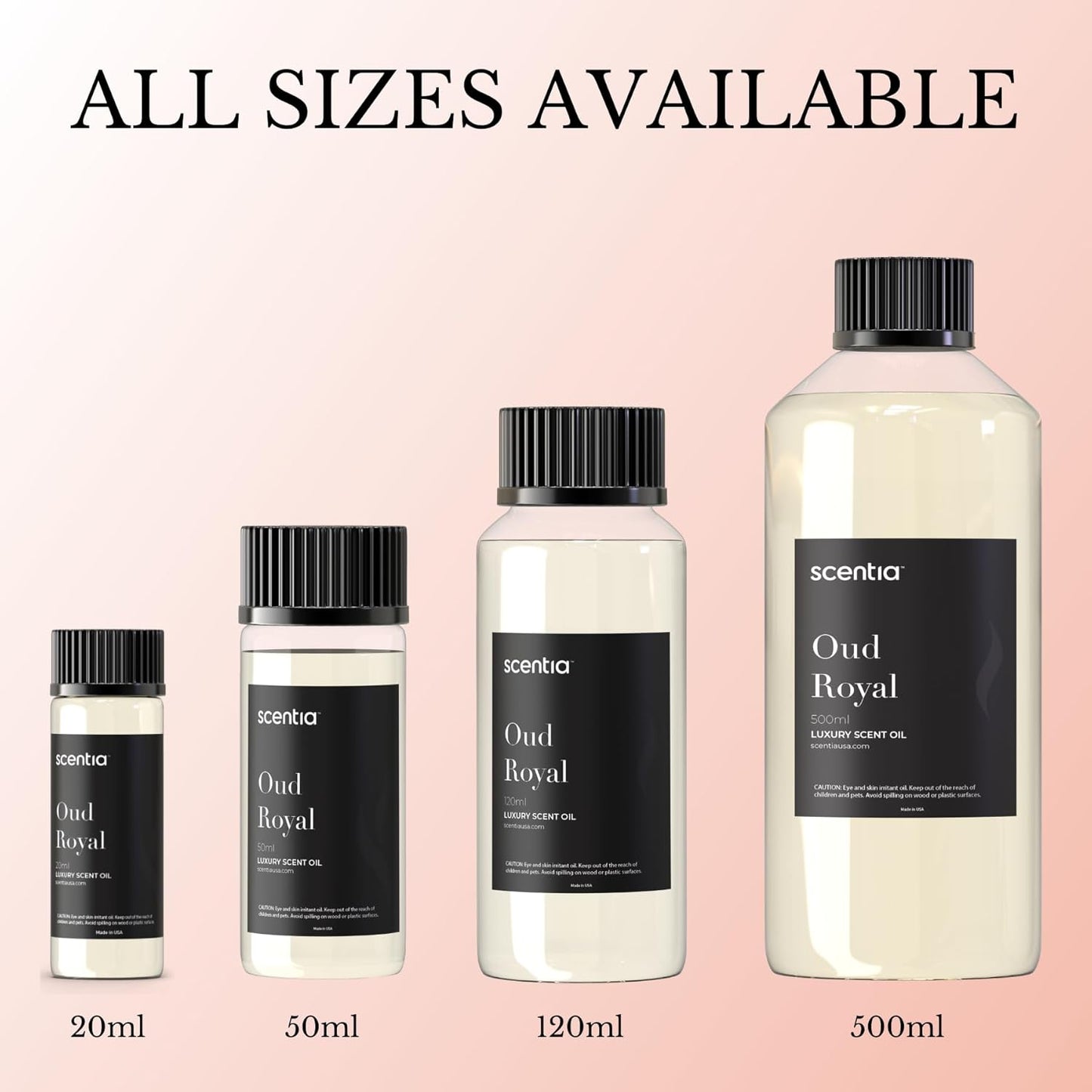 Scentia Oud Royal Hotel Diffuser Oil 20 ml | Oud Royal for Scent Diffuser | Luxurious Aroma, Niche Scent, Cardamom, Rosewood & Oud | 20ml Aromatherapy Fragrance - Thanksgiving & Holiday Gift