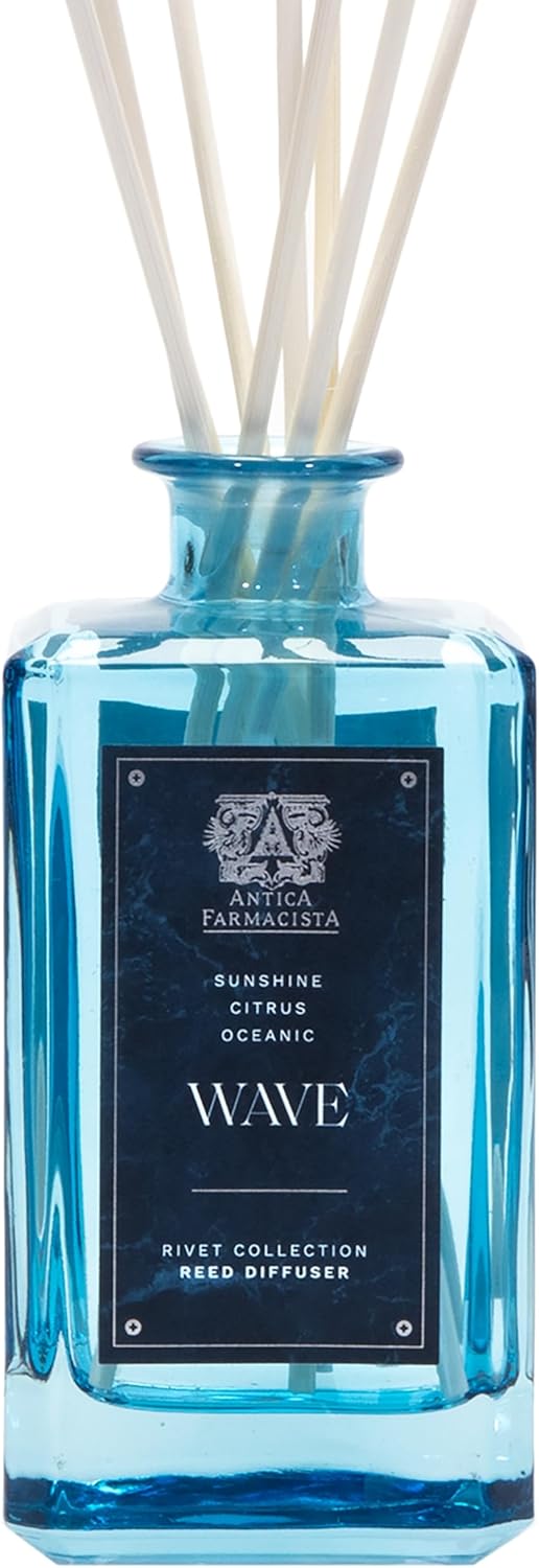 Antica Farmacista Home Ambiance Diffuser - Long-Lasting Reed Scent Diffuser - Luxury Room Freshener Gift - Wave, 10.8 fl oz