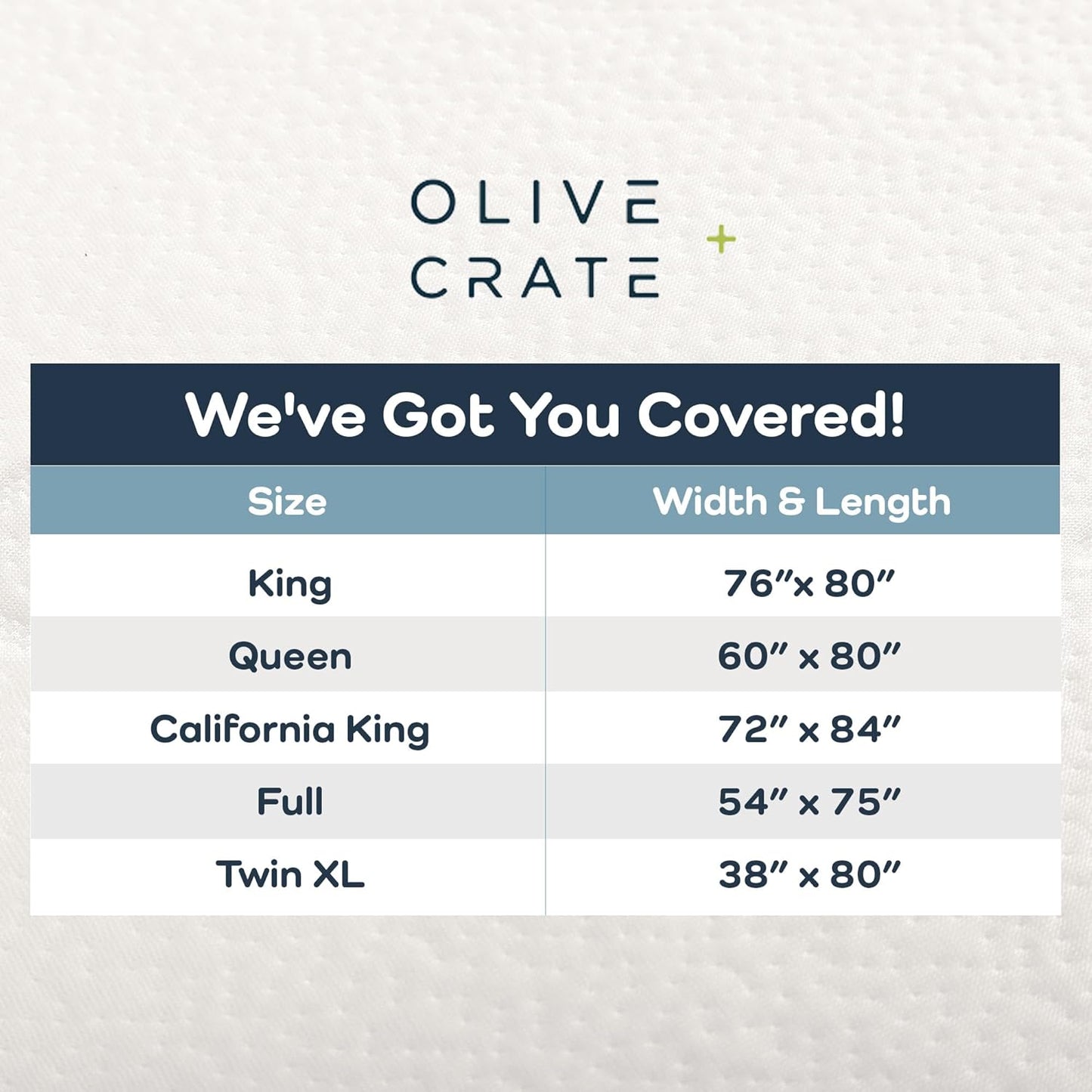 Olive + Crate 100% Viscose Bamboo Mattress Protector - Eco-Concious Cooling Mattress Cover - Waterproof Hypoallergenic Protection - Breathable Twin XL Shield Against Dust & Spills