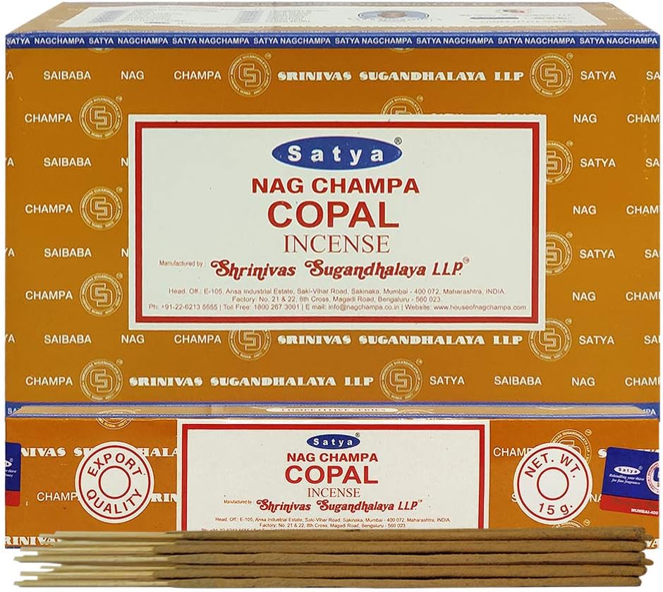 Copal Incense Sticks and Incense Stick Holder Bundle Insence Insense Satya