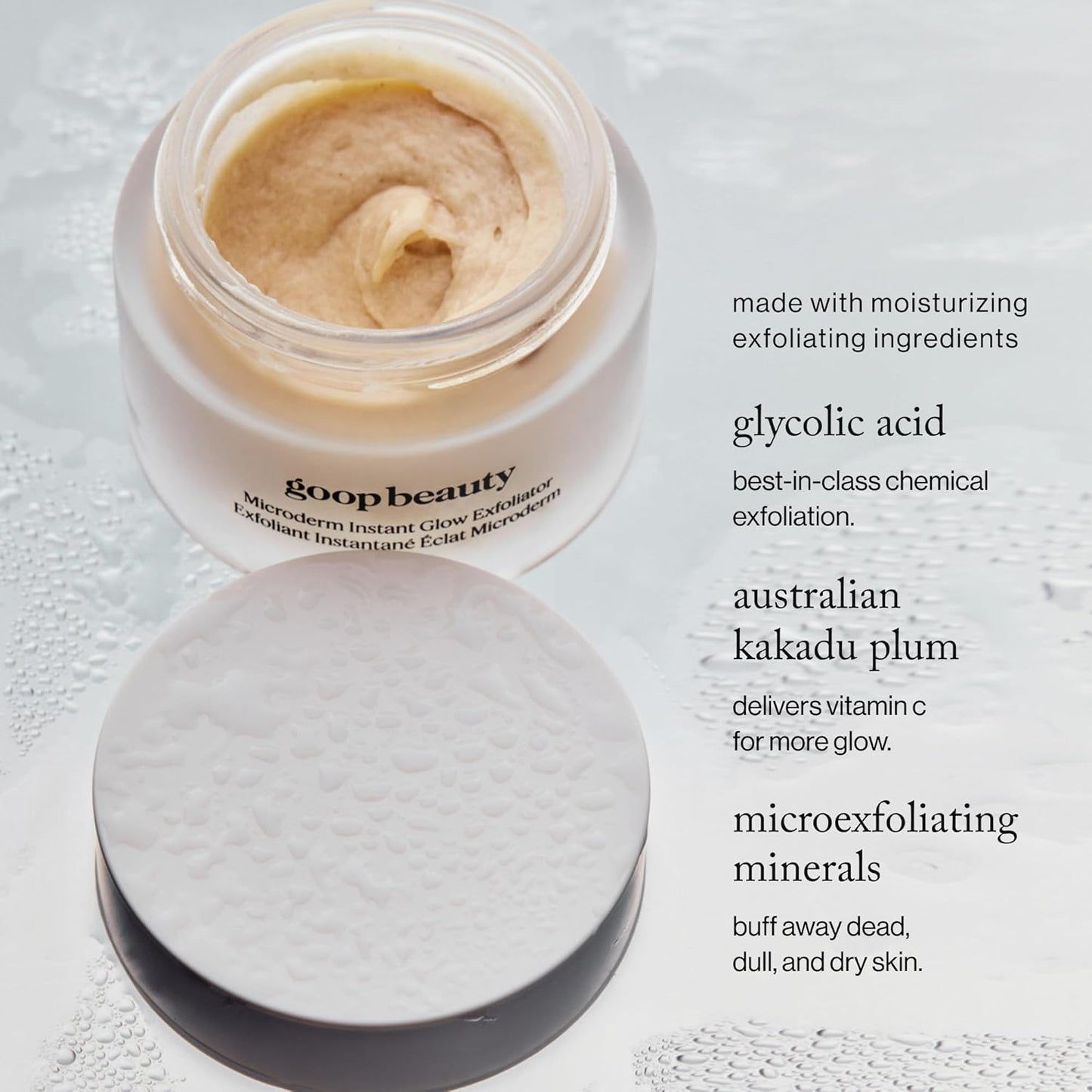 goop Beauty Microderm Exfoliator | Microdermabrasion Scrub to Smooth Textured Skin | Physical & Chemical Exfoliant | Micro-Exfoliating Minerals & Glycolic Acid | 0.5 fl oz