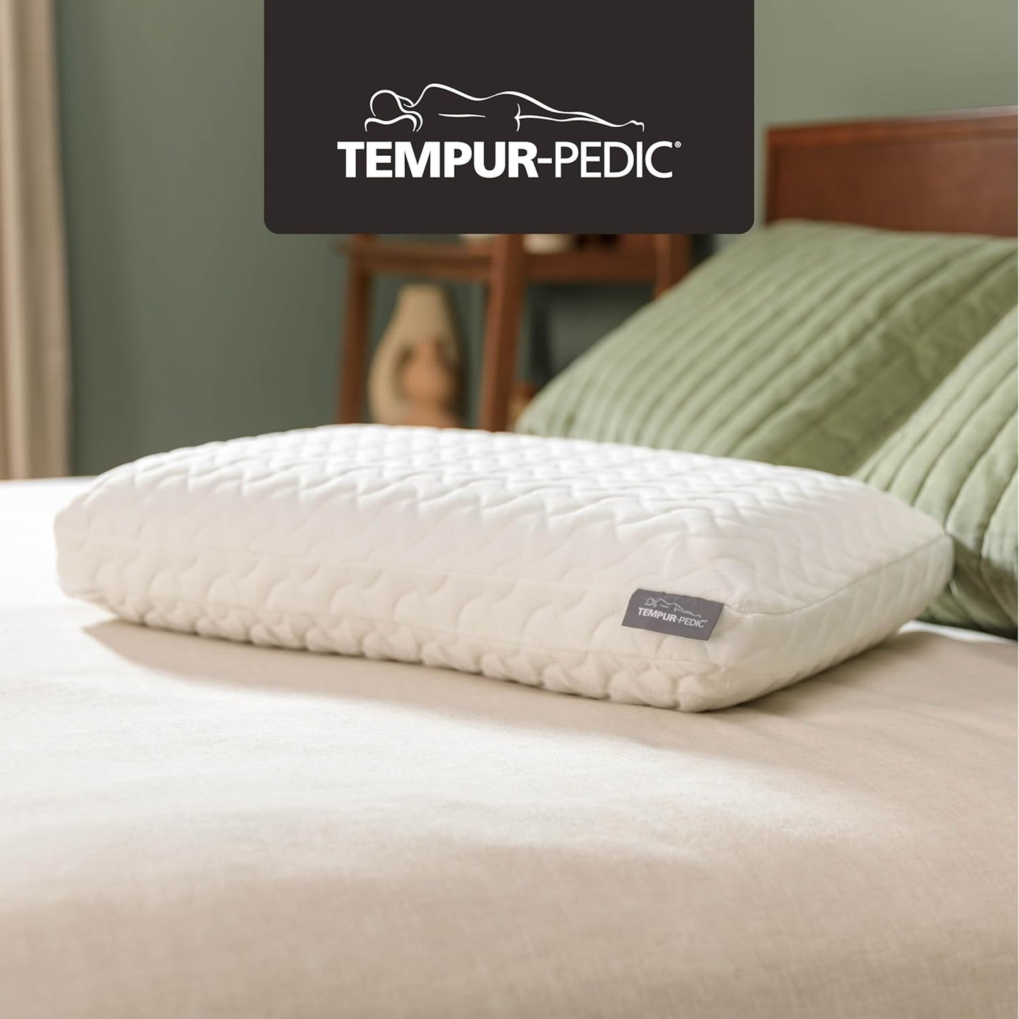 Tempur-Pedic TEMPUR-Cloud Pillow, Standard-2-Pack, Standard, White 2 Count