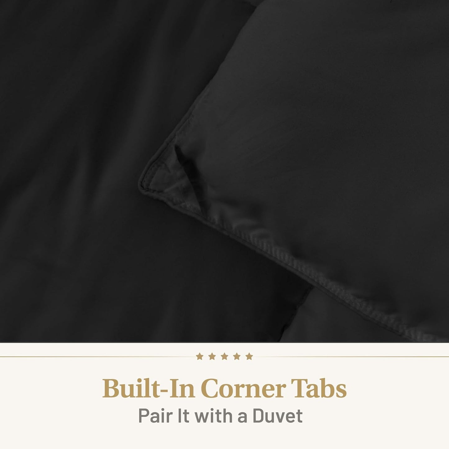 Lavish Comforts Luxury Hotel Plush Fluffy Black Comforter - 104" x 86"