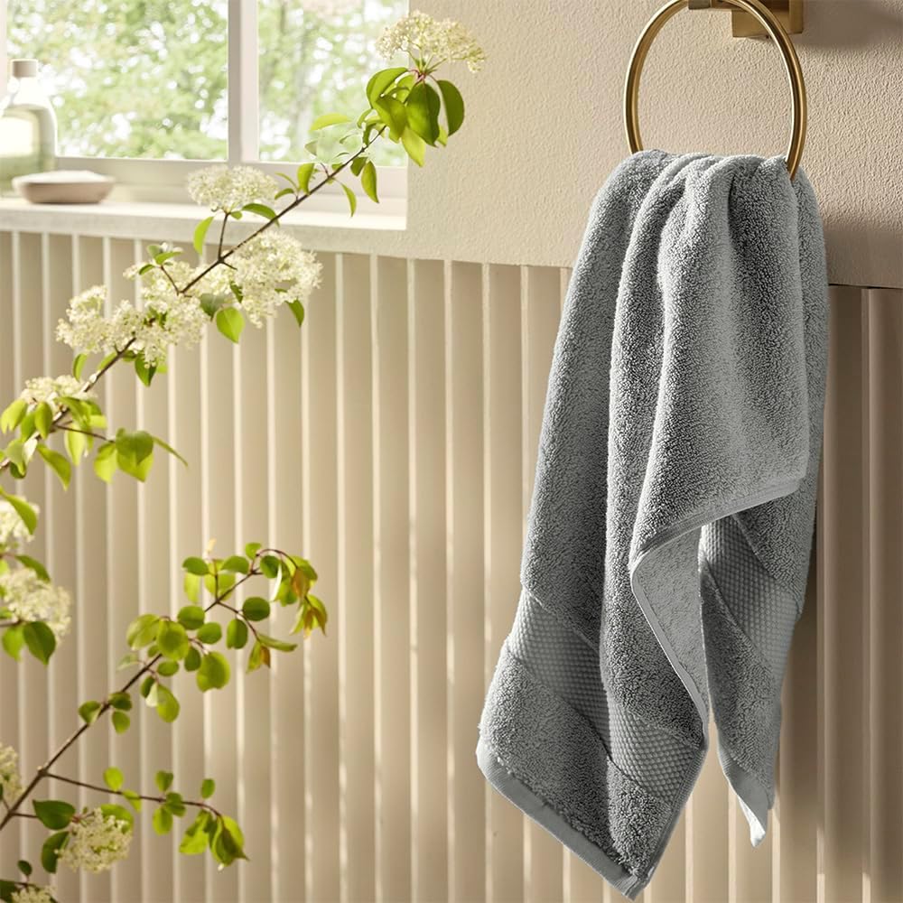 BOLL & BRANCH Plush Bath Sheet Set - Shore - 6 Piece - Includes 2 Oversized Bath Sheets, 2 Hand Towels & 2 Washcloths - 100% Organic Cotton - Ultra Soft & Luxurious - Quick Absorbing