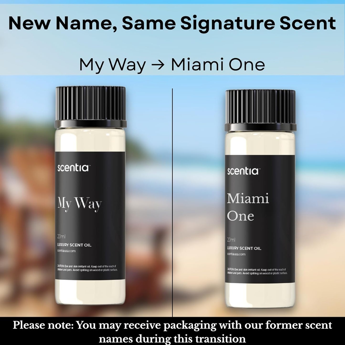 Scentia My Way Hotel Diffuser Oil Inspired by The 1 Hotel Miami Beach - 20 ml 0.67 fl oz - Fragrance Oil Blend Sandalwood, Cedar & Lemon Notes for Aromatherapy Diffusers Humidifiers, Thanksgiving Gift