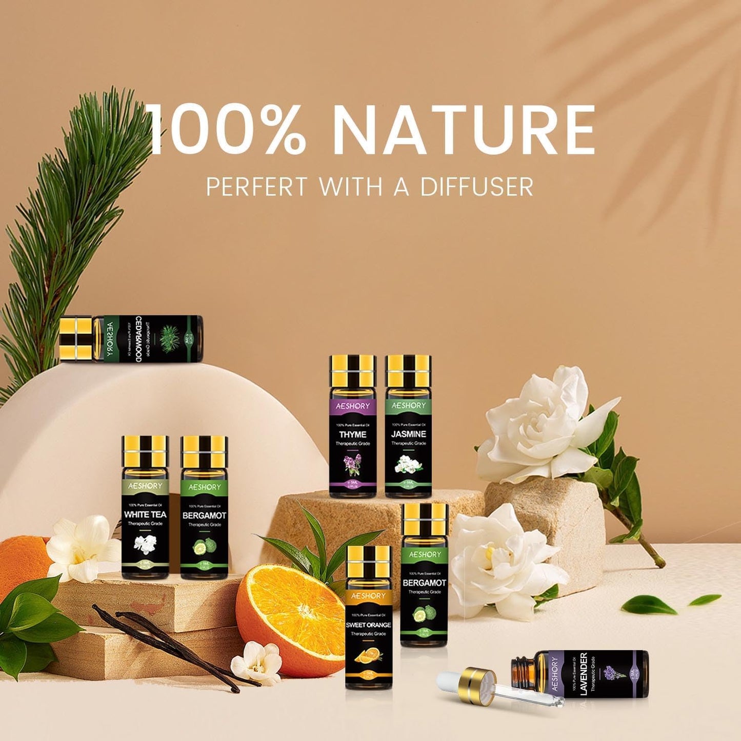 Essential Oil Set 80 Pcs - 100% Natural Essential Oils Kit-Perfect for Diffuser, Humidifier, Massage,Soap, Candle Bath Bombs Making, 80 * 5ML(0.17oz), Christmas Gift for Aromatherapy Lover