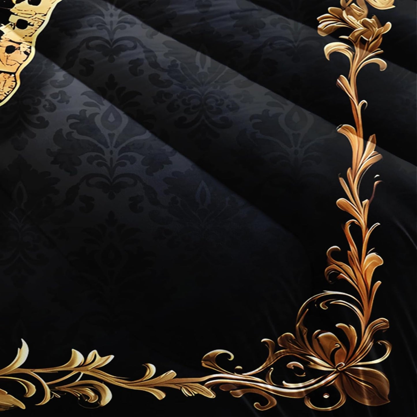 Red and Gold Butterfly Comforter Sets Full Size Bed Set，Gothic Full Size Bedding Set，with 1 Comforter with 2 Pillow Case，Butterfly Themed Bedroom Decor
