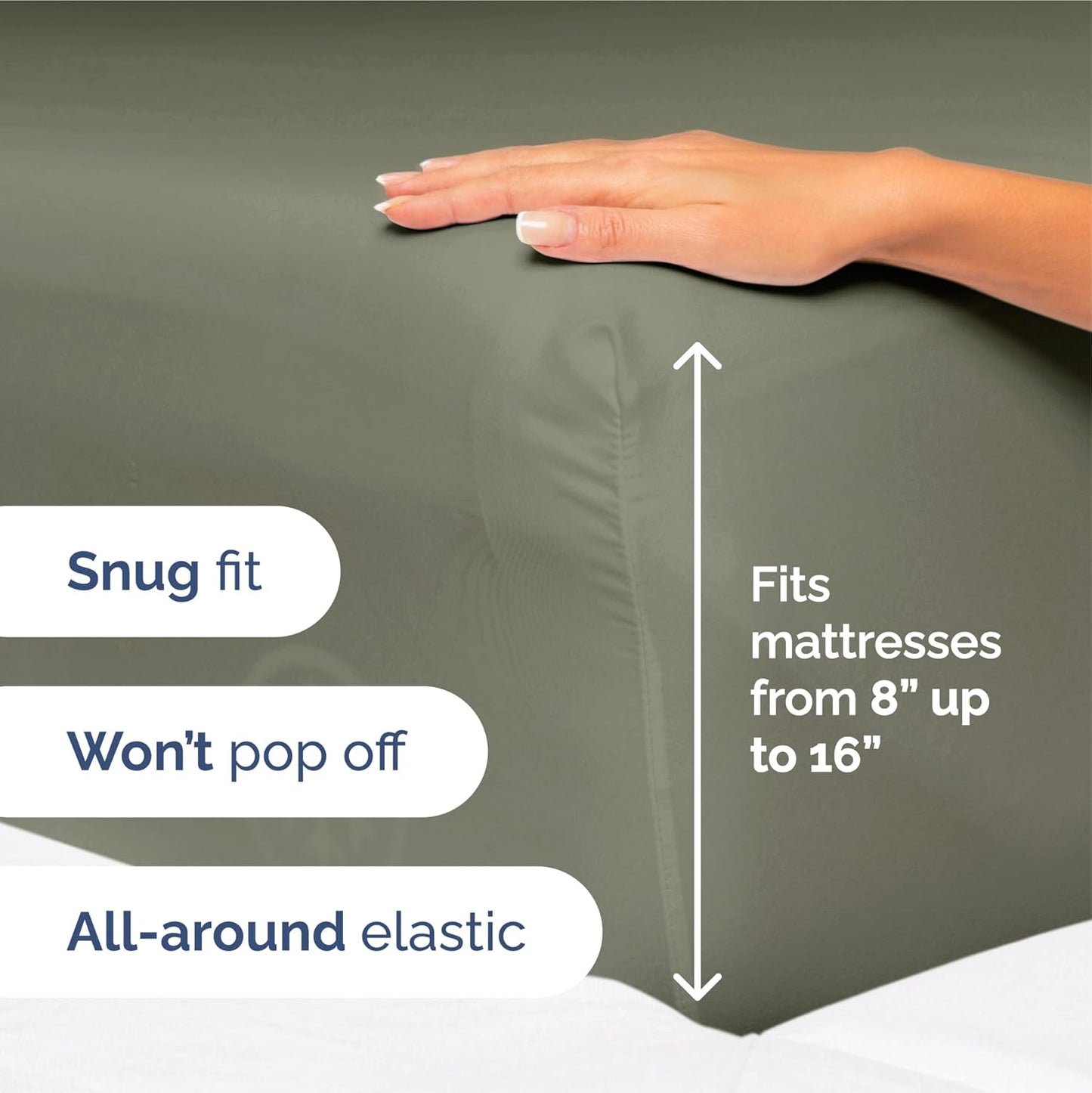 Split King Size 5 Piece Sheet Set - Extra Soft, Breathable And Cooling Sheets - Hotel Luxury Bed Sheets for Women & Men - Deep Pockets, Easy-Fit & Wrinkle-Free Sheets - Dark Taupe Oeko-Tex Bed Sheets