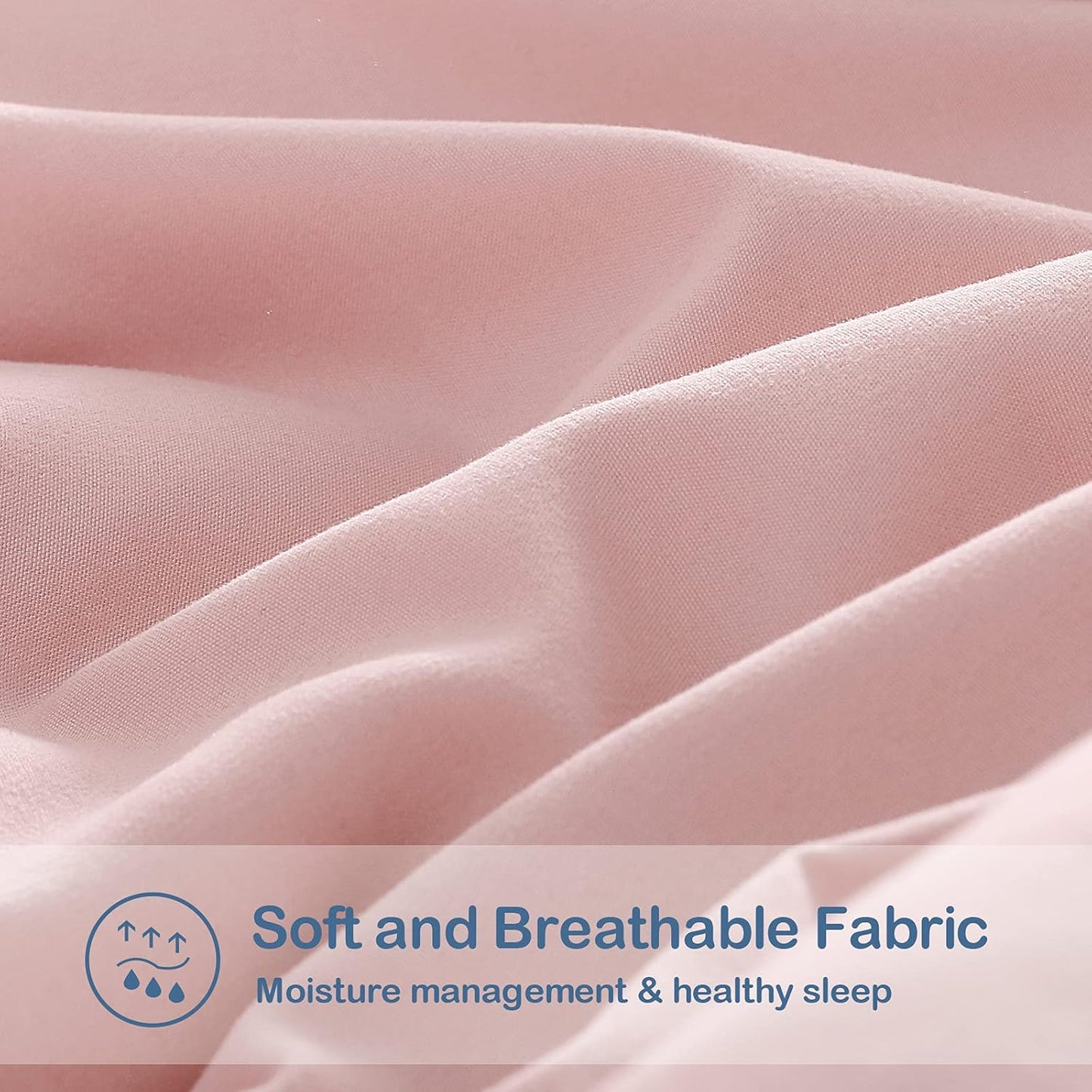 EASELAND Twin XL Down Alternative Comforter - Quilted Duvet Insert for All Seasons, Soft Lightweight with Corner Tabs, Summer Winter Warm Bedding, Pink 68×92 Inches