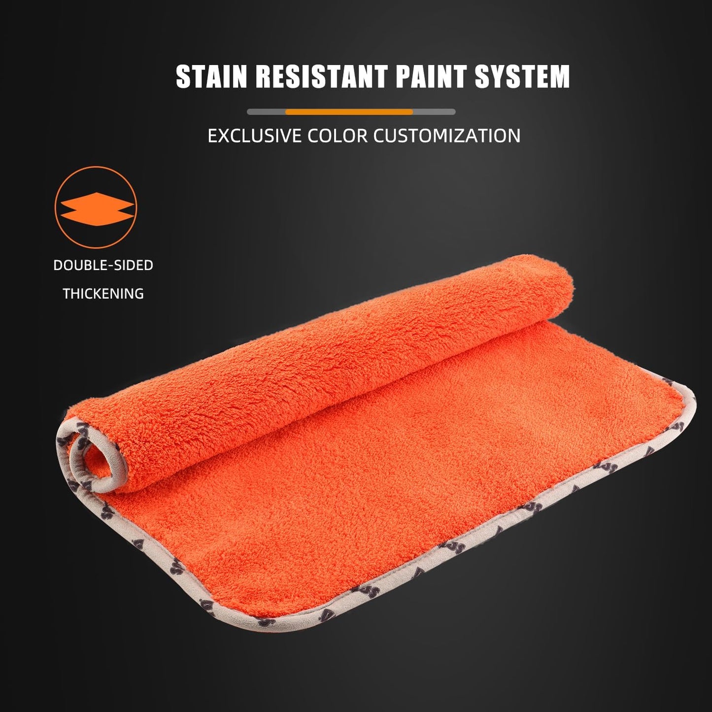 SPTA Car Microfiber Towels, 3Pcs Microfiber Car Cleaning Cloths, Upgraded 1200gsm Ultra-Thick Cars Drying Towel Microfiber for Car and Home Polishing Washing and Detailing 16'' x 16'' (3 Pack)