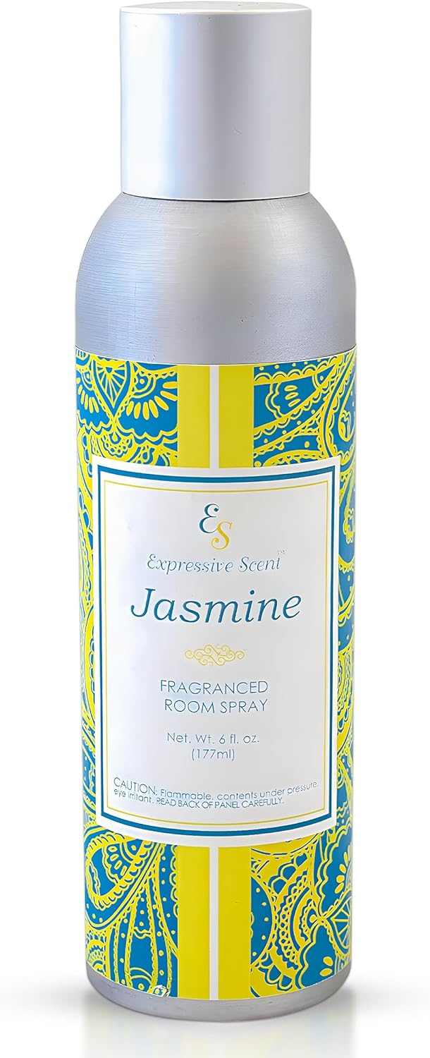Expressive scent Room Spray Air Freshener - Long Lasting Jasmine Aroma for Home, Bathroom, kitchen, Office & Car – Air freshener for home 6 FL Oz