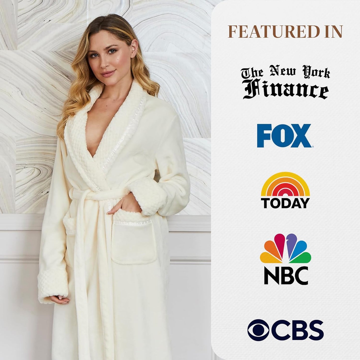 Lotus Linen Plush Robes for Women - Soft Bathrobe, Custom Monogram, Warm Fleece Robe with Pockets