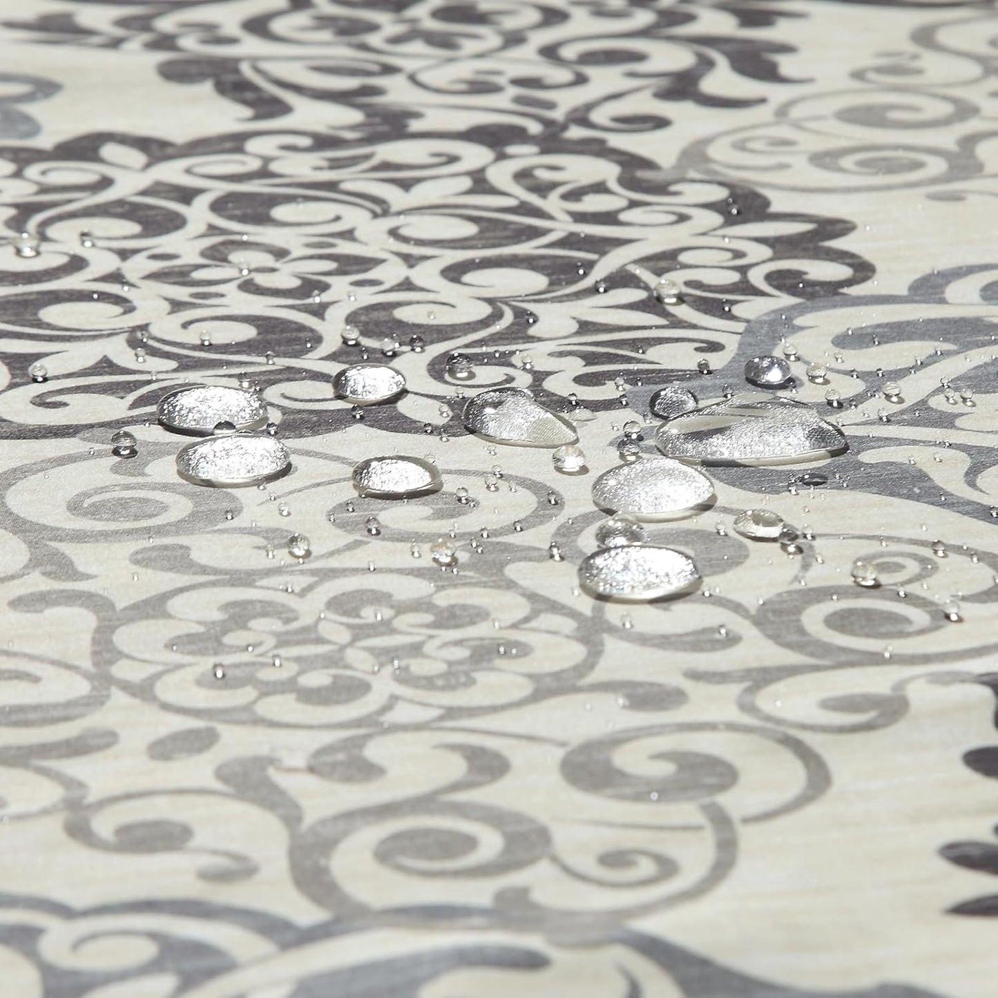 54x78 Inch Stall Shower Curtain, Black and Beige Boho Medallion Print Shower Curtains for Bathroom, 54" W x 78" H