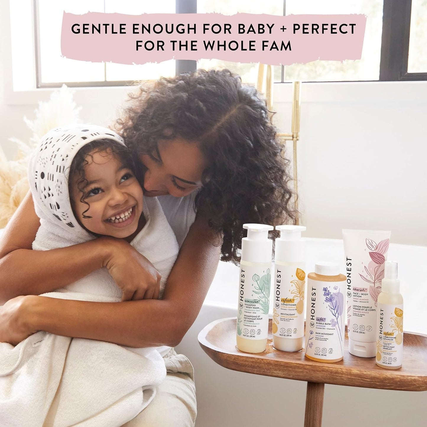 The Honest Company Foaming Bubble Bath Gentle for Baby Naturally Derived Tear-free Hypoallergenic Sweet Almond Nourish 12 fl oz