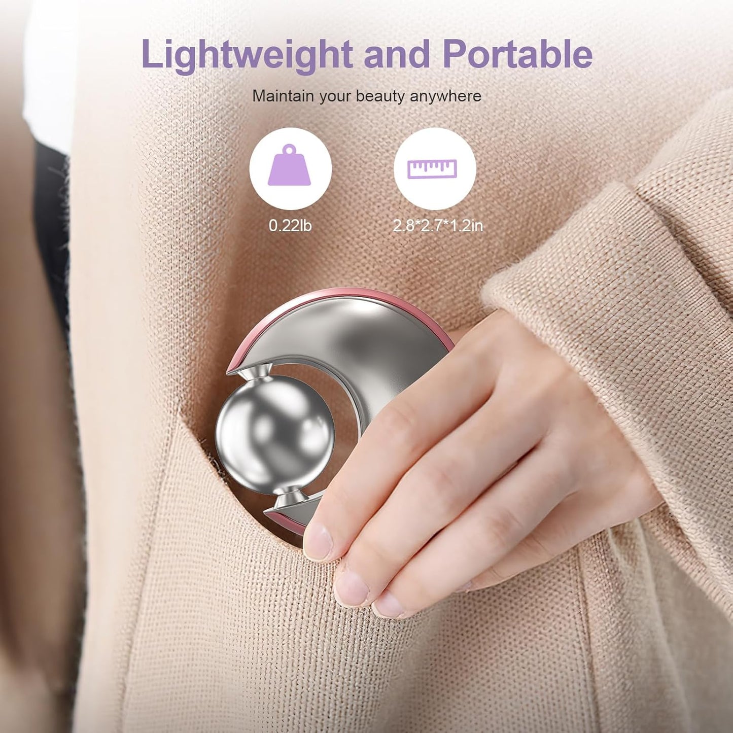 Facial Roller, Ice Globes for Face and Eyes 360° Rotating