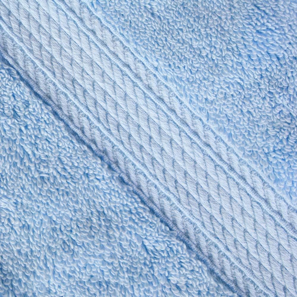 Superior Egyptian Cotton Pile 3 Piece Towel Set, Includes 1 Bath, 1 Hand, 1 Face Towel/Washcloth, Ultra Soft Luxury Towels, Thick Plush Essentials, Guest Bath, Spa, Hotel Bathroom, Light Blue