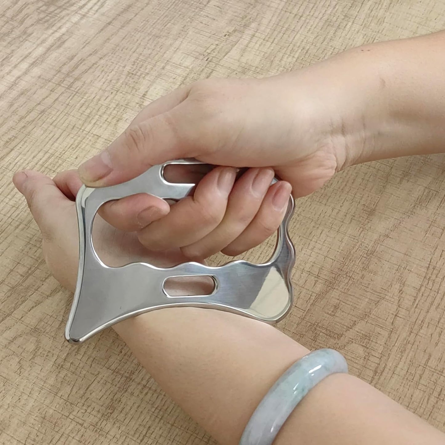 BYYDDIY Stainless Steel Gua Sha Muscle Scraper Scraping Massage Tool Kit,IASTM Tools, Great Soft Tissue Physical Therapy Used for Back, Legs, Arms,Neck (L-SD2B)