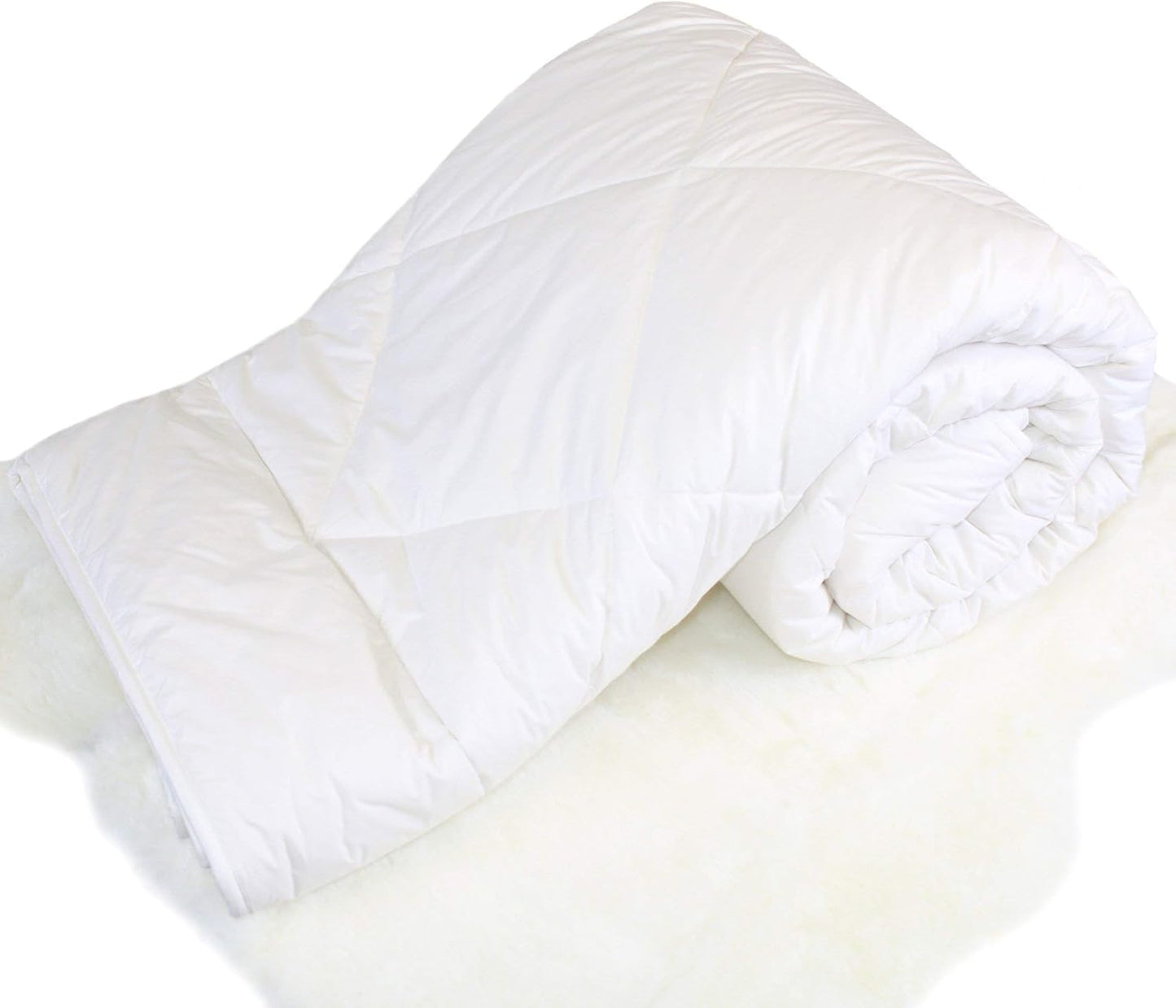 Woolino Premium Australian Wool Duvet Insert Bed Comforter, Mid-Weight Wool Comforter, Washable, King