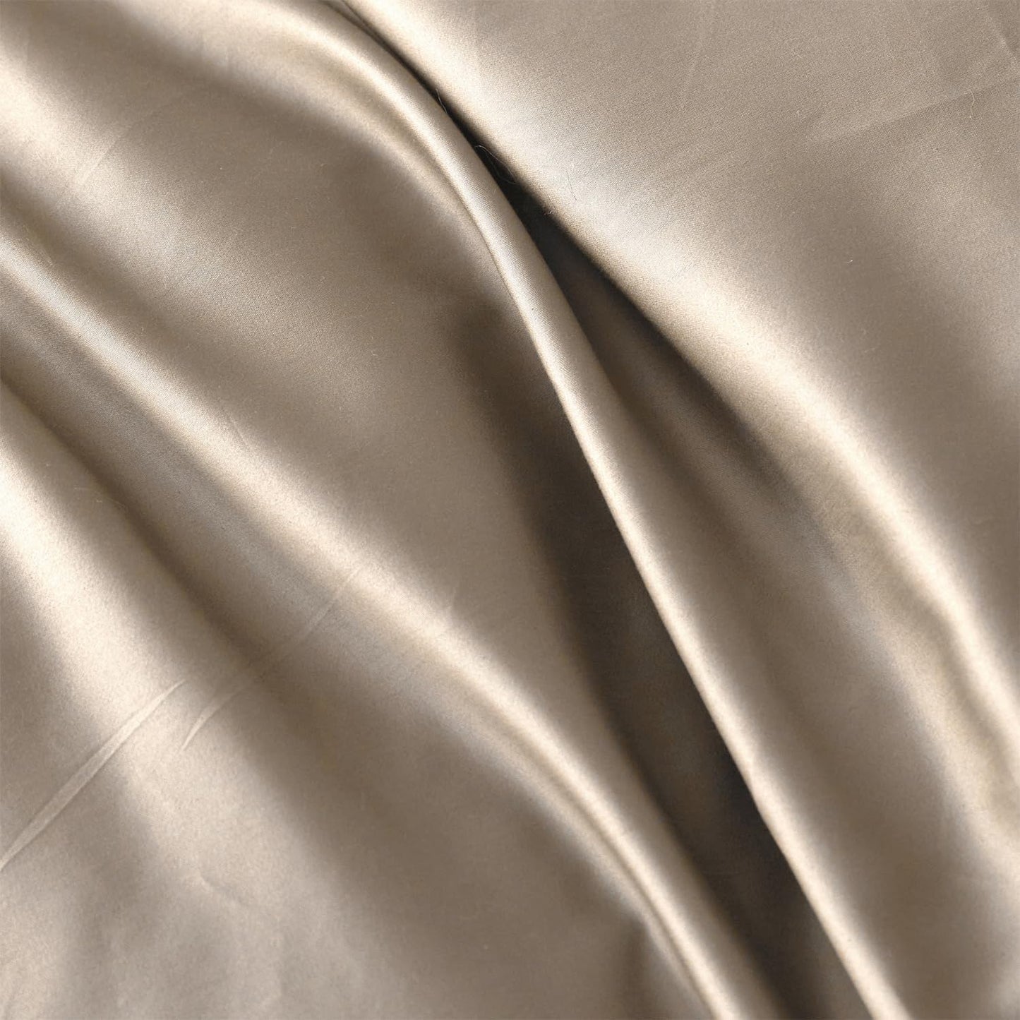 PURE ERA Duvet Cover Set King 800 Thread Count Long Staple Cotton Sateen Silky Soft Luxurious Smooth 3 Piece Set Dark Dessert Beige King