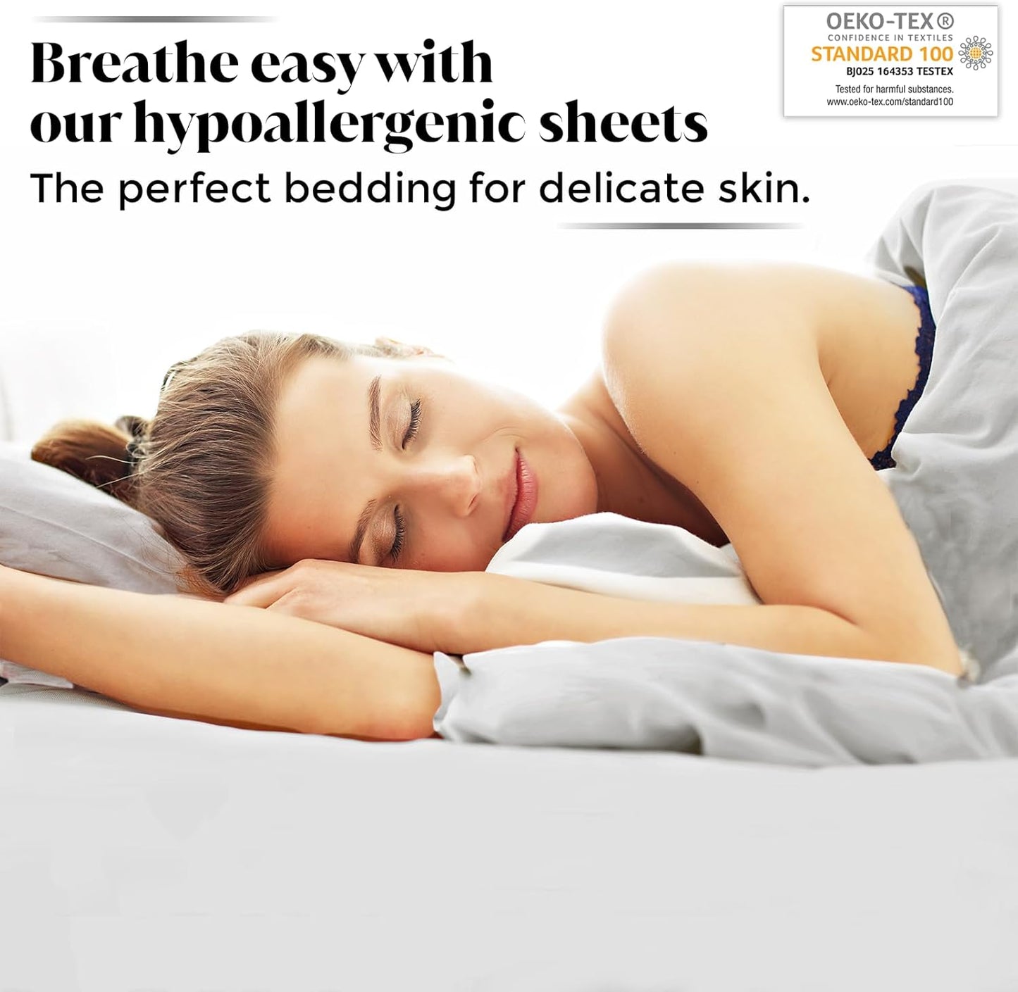 Luxury Bamboo Market | Queen Size Bed Sheet Set | 100% Viscose Made from Bamboo | Organically Grown | Ultra Soft | Cooling Sheets for Hot Sleepers | 17" Deep Pocket [Dove Grey]