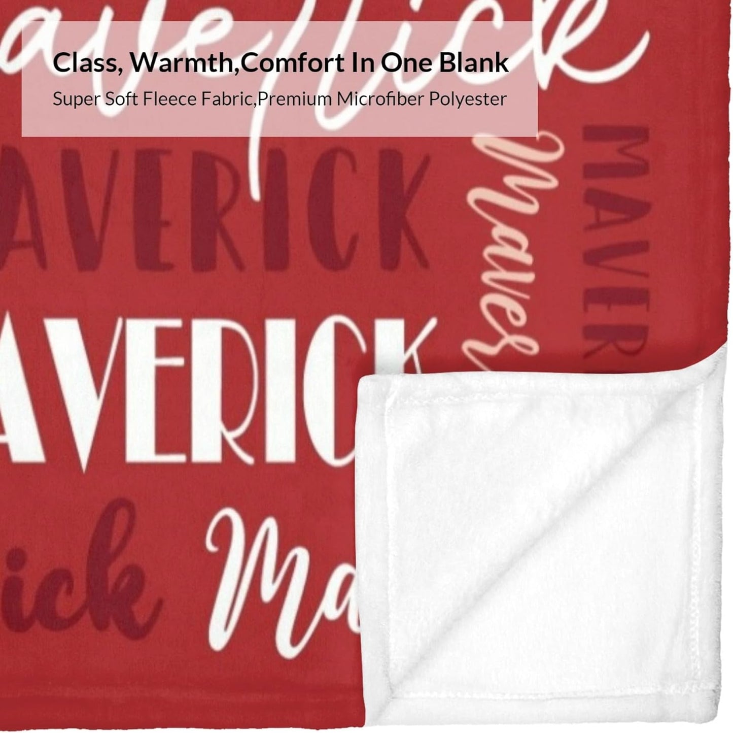 Name Blanket Personalized Blanket for Adult Kids Flannel Customize Throw Blanket Custom (Color 16, 30 x 40 Inches)