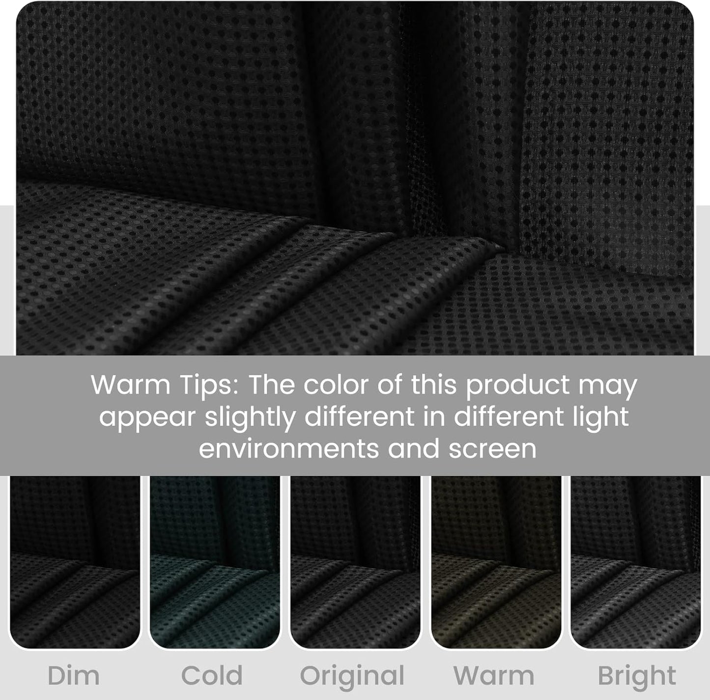 No Hook Shower Curtain with Snap in Liner Set Waffle Shower Curtain for Bathroom Hotel Style Fabric Waterproof Inner Liner，54" W x 80" H, Black