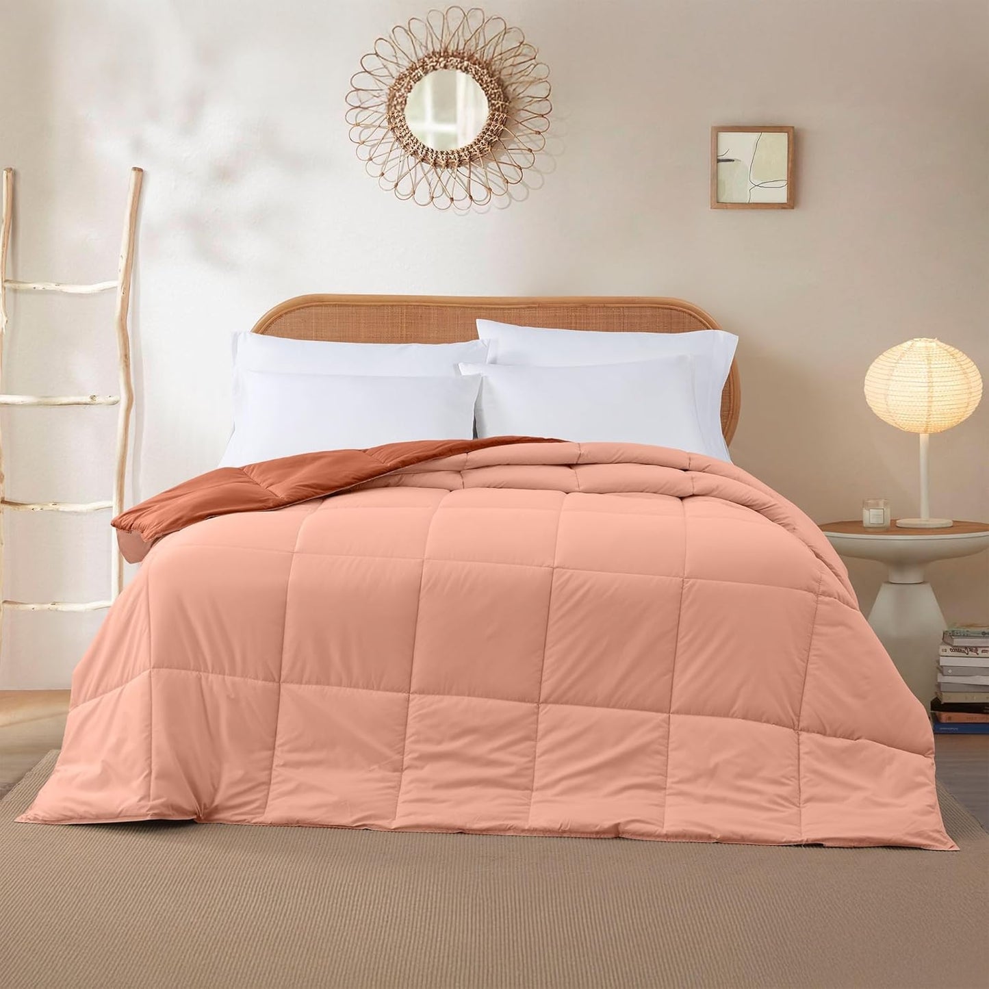 Modern Threads Down Alternative Reversible Comforter Rust/Clay Queen