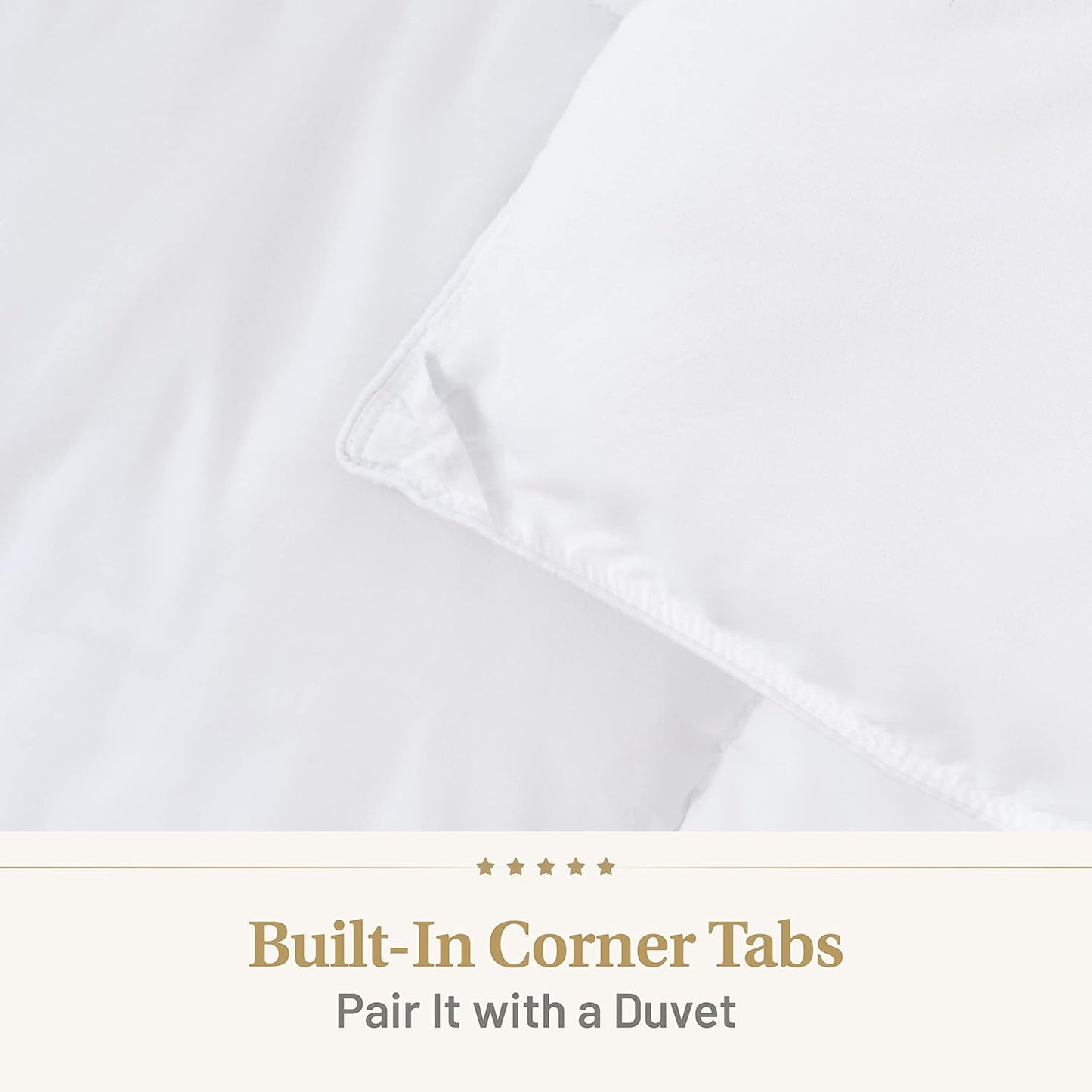 Down Alternative Comforter King Size - Fluffy Duvet Insert - Premium Plush All Season - Luxury Breathable Hotel Cooling Comforter - King, White, 104x86 inches - Comes Compressed Packaging