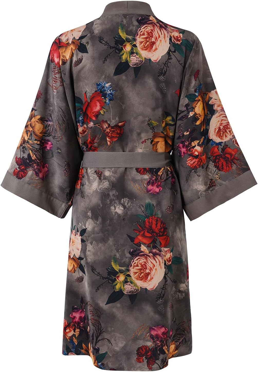 Ledamon Women's Kimono Short Robe for Women - Pocket Floral Bathrobe Nightgown