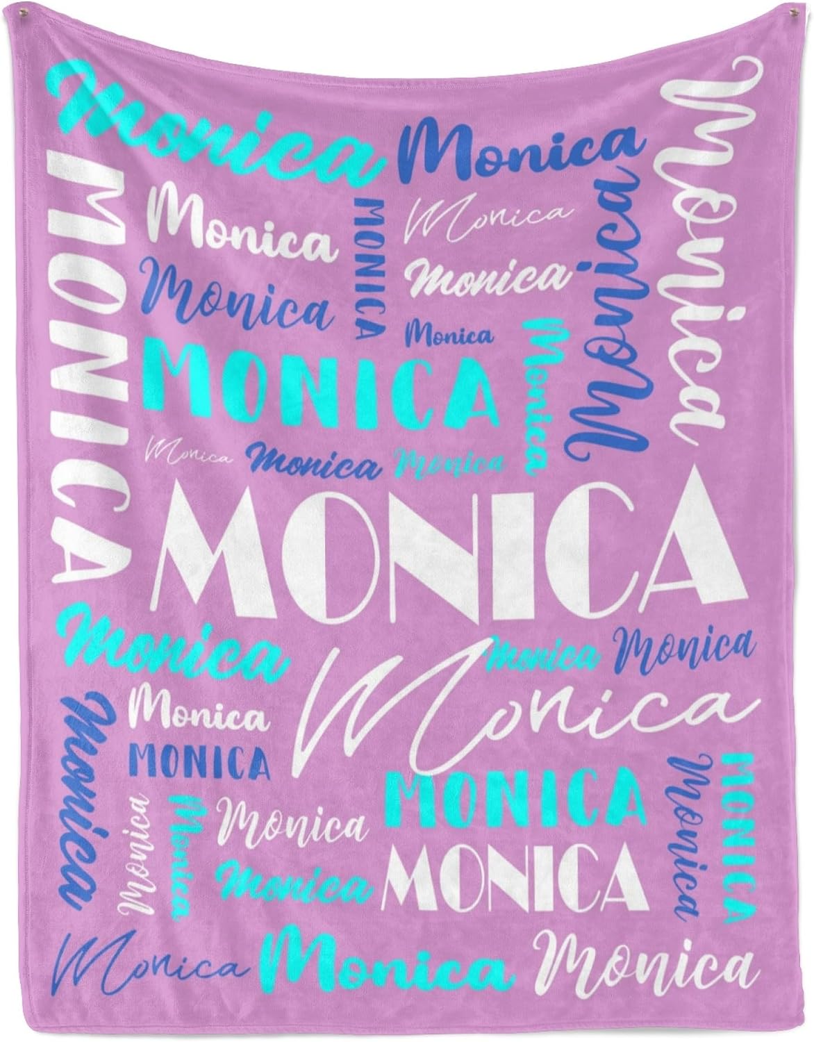 Name Blanket Personalized Blanket for Adult Kids Flannel Customize Throw Blanket Custom (Color 27, 40 x 50 Inches)