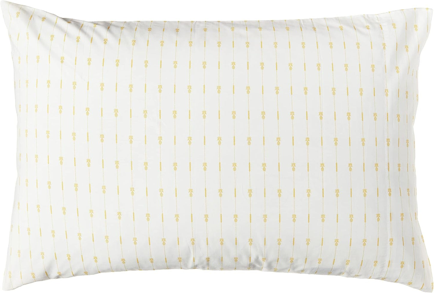 Tommy Bahama - Queen Sheets, Cotton Percale Bedding Set, Crisp & Cool, Stylish Bedding Set (Pineapple Pinstripe Yellow, Queen)